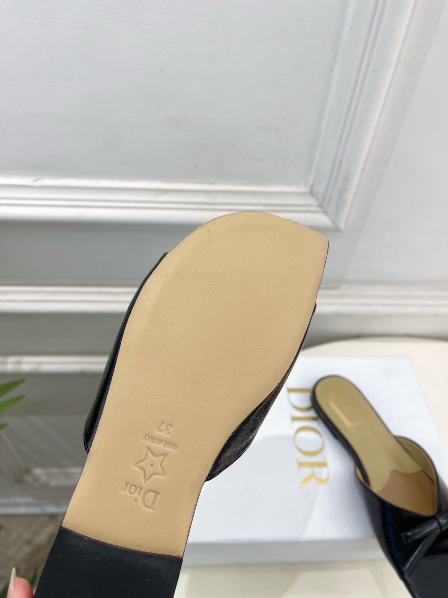Dior |  迪奥  26𝐬𝐬 🧡💚2026春夏新品 顶级版本⚠️专柜主打新款 CD蝴蝶结鱼嘴平底拖鞋