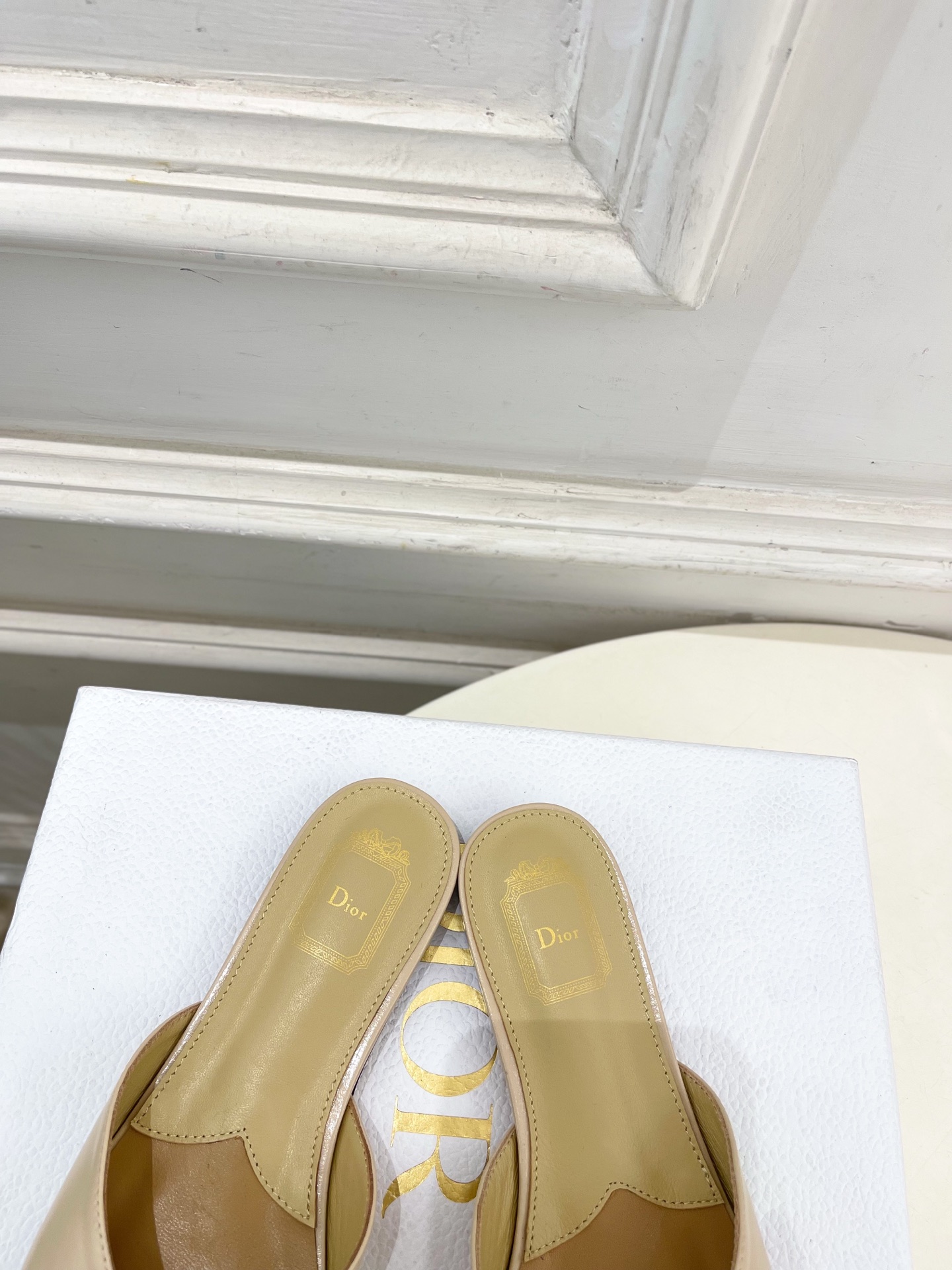Dior |  迪奥  26𝐬𝐬 🧡💚2026春夏新品 顶级版本⚠️专柜主打新款 CD蝴蝶结鱼嘴平底拖鞋