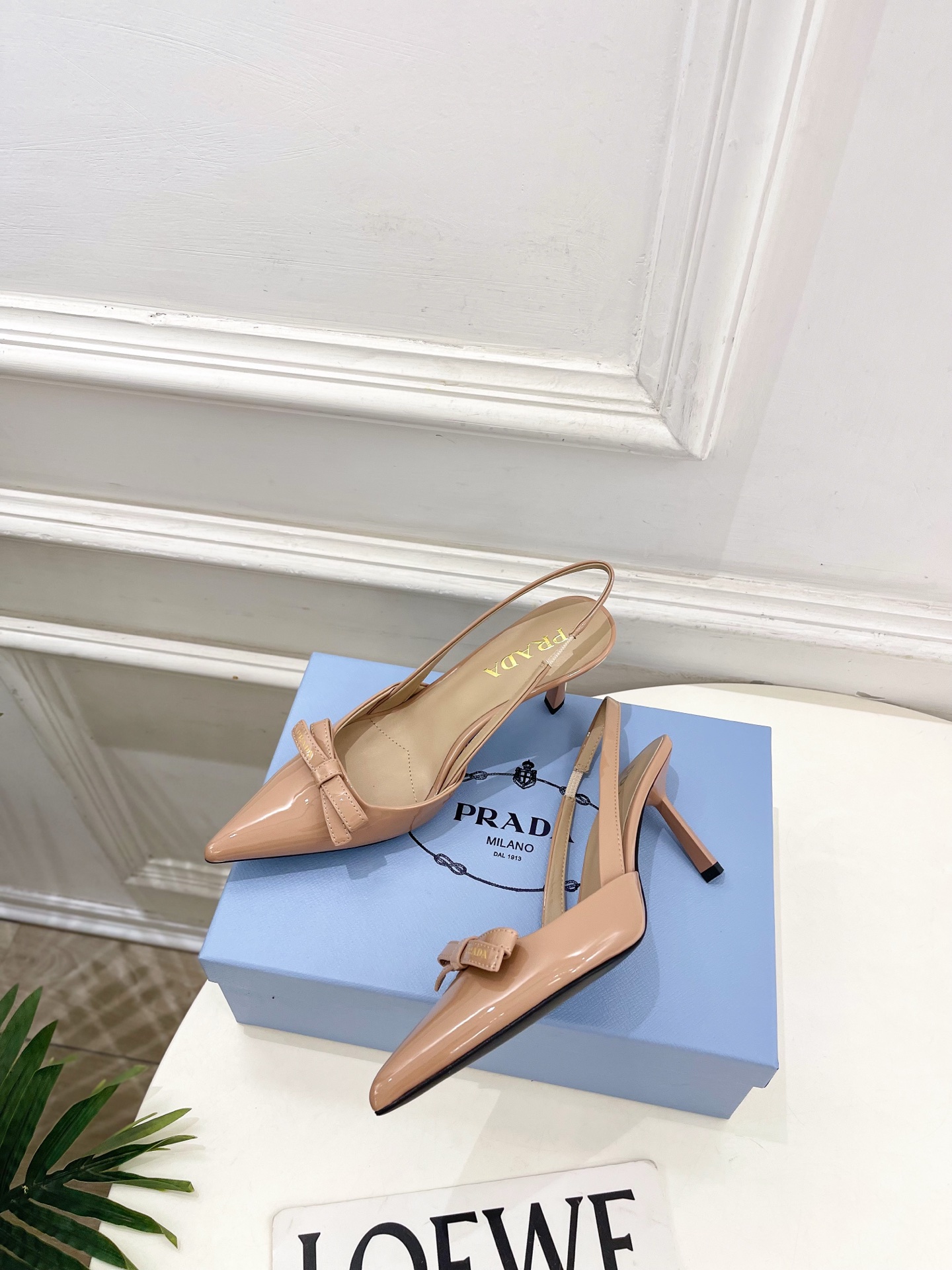 Prada Style Leather Women's Shoes style reference detail image 5 from source 784789
