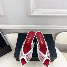 𝐂𝐇𝐀𝐍𝐄𝐋 | 小香 26𝐬𝐬 🦋2026 春夏新品 专柜经典走秀款 小香双C网面镂空鱼嘴粗跟拖 𝐂𝐇𝐀𝐍𝐄𝐋 | 小香 26𝐬𝐬 🦋2026 春夏新品 专柜经典走秀款 小香双C网面镂空鱼嘴粗跟拖