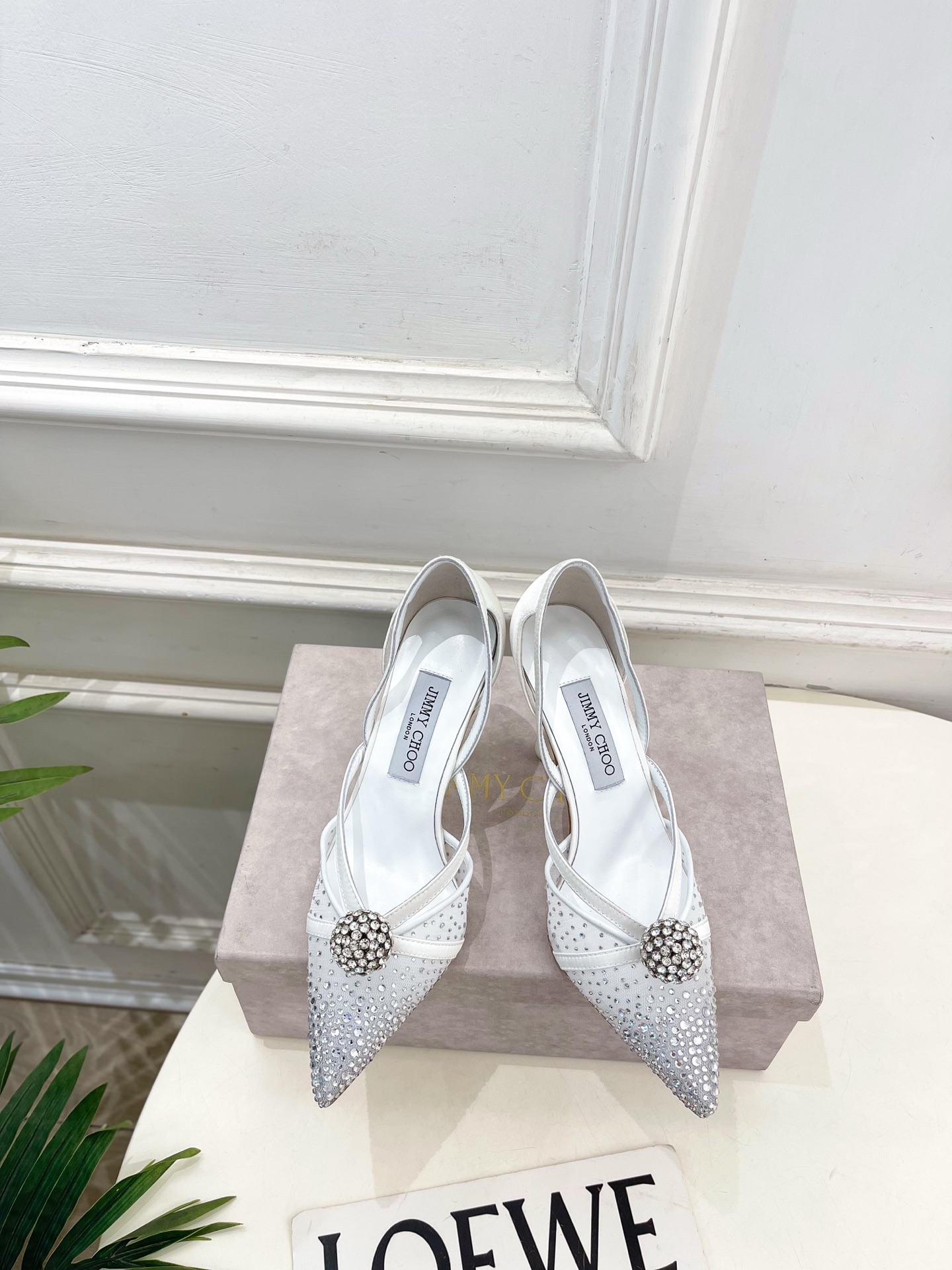 JimmyChoo 吉米周 26𝐬𝐬 ———    ✨ 2026春夏新品 专柜最新JC水钻球网纱尖头高跟