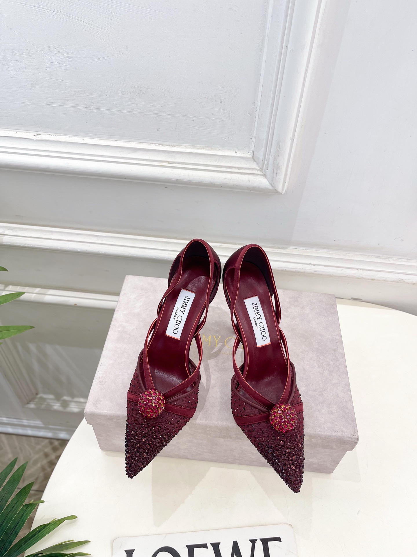 JimmyChoo 吉米周 26𝐬𝐬 ———    ✨ 2026春夏新品 专柜最新JC水钻球网纱尖头高跟
