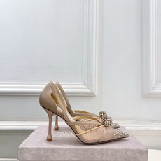 JimmyChoo 吉米周 26𝐬𝐬 ——— ✨ 2026春夏新品 专柜最新JC水钻球网纱尖头高跟 JimmyChoo 吉米周 26𝐬𝐬 ——— ✨ 2026春夏新品 专柜最新JC水钻球网纱尖头高跟