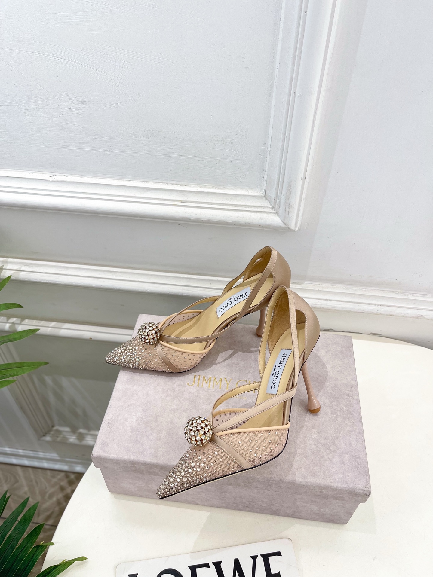 JimmyChoo 吉米周 26𝐬𝐬 ——— ✨ 2026春夏新品 专柜最新JC水钻球网纱尖头高跟 JimmyChoo 吉米周 26𝐬𝐬 ——— ✨ 2026春夏新品 专柜最新JC水钻球网纱尖头高跟