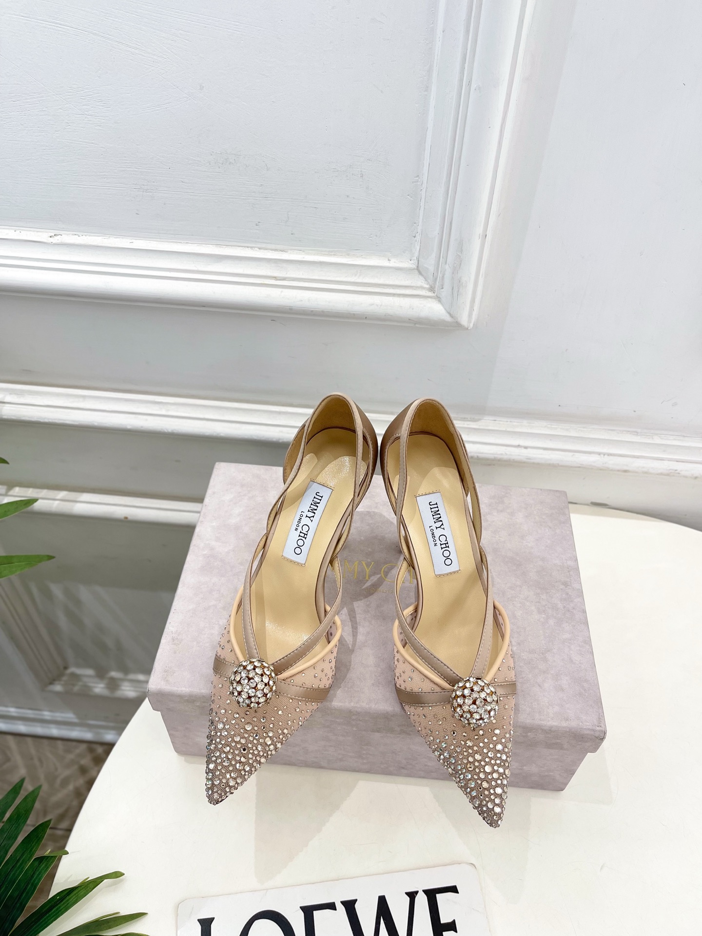 JimmyChoo 吉米周 26𝐬𝐬 ———    ✨ 2026春夏新品 专柜最新JC水钻球网纱尖头高跟