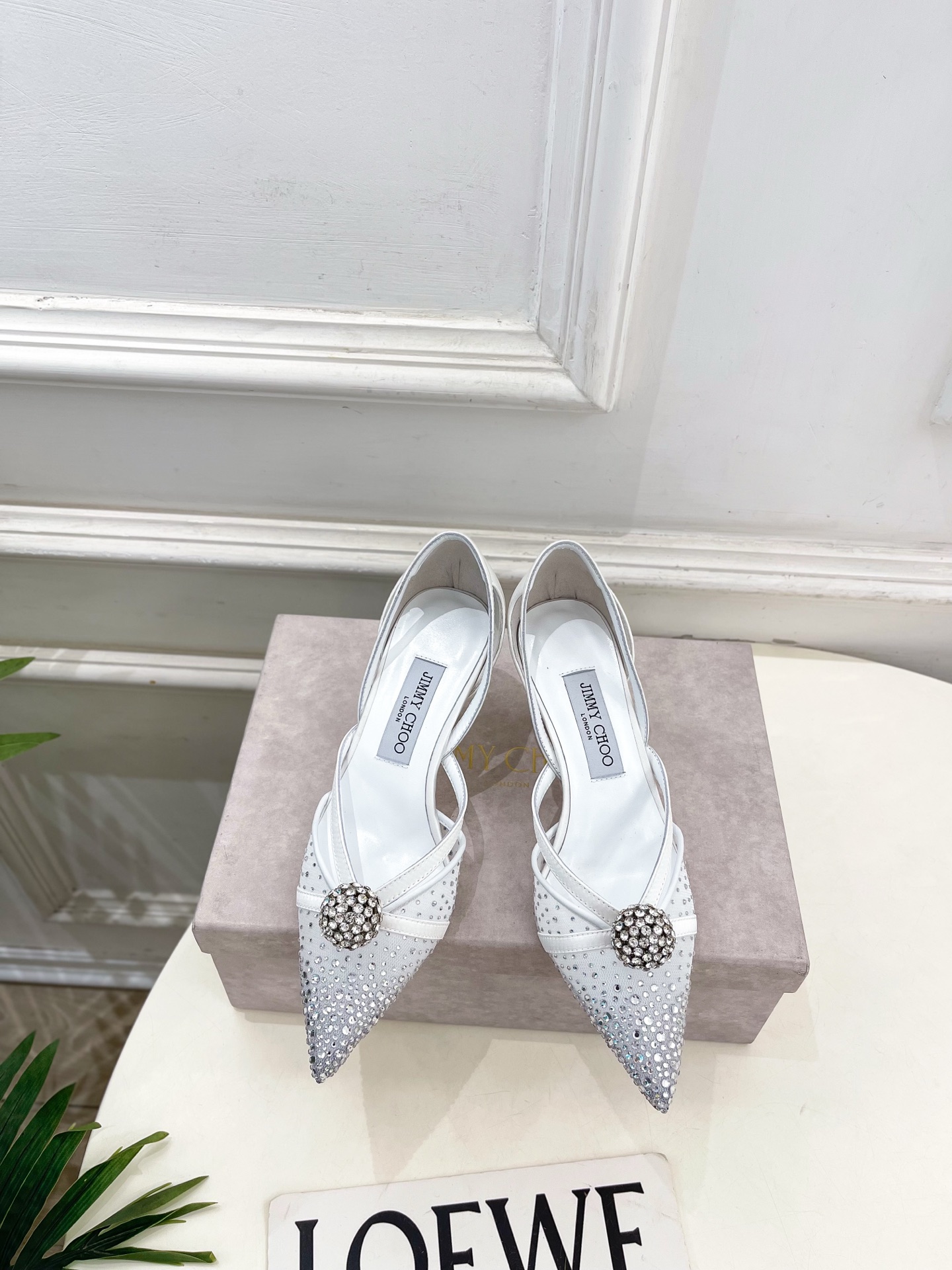JimmyChoo 吉米周 26𝐬𝐬 ———    ✨ 2026春夏新品 专柜最新JC水钻球网纱尖头高跟