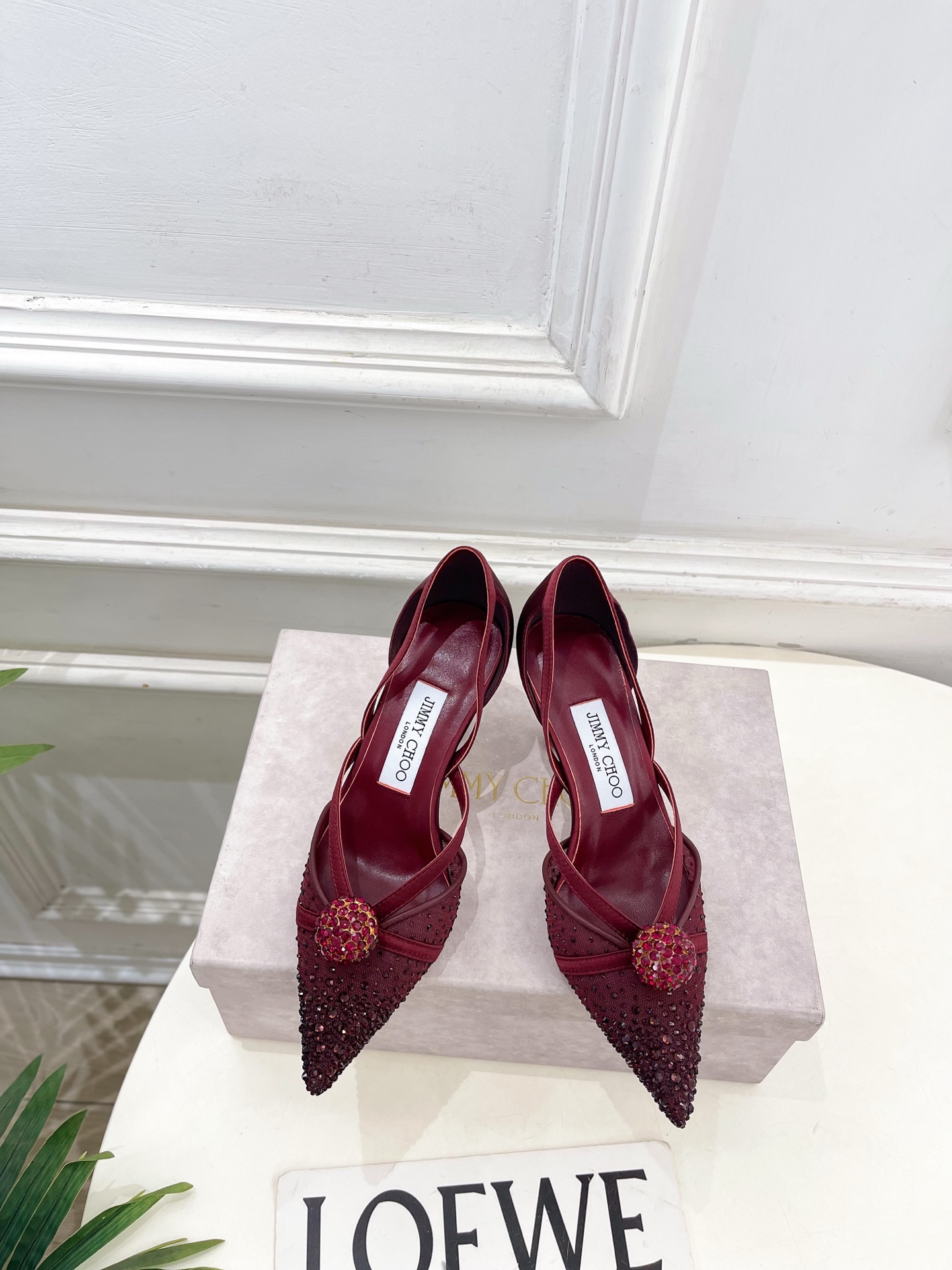 JimmyChoo 吉米周 26𝐬𝐬 ———    ✨ 2026春夏新品 专柜最新JC水钻球网纱尖头高跟