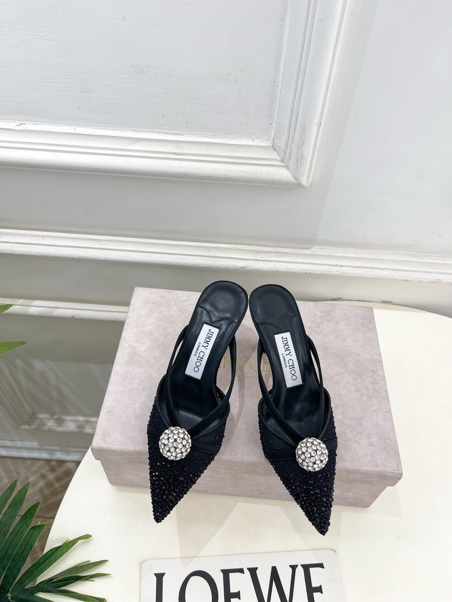 JimmyChoo 吉米周 26𝐬𝐬 ———    ✨ 2026春夏新品 专柜最新JC水钻球网纱尖头高跟