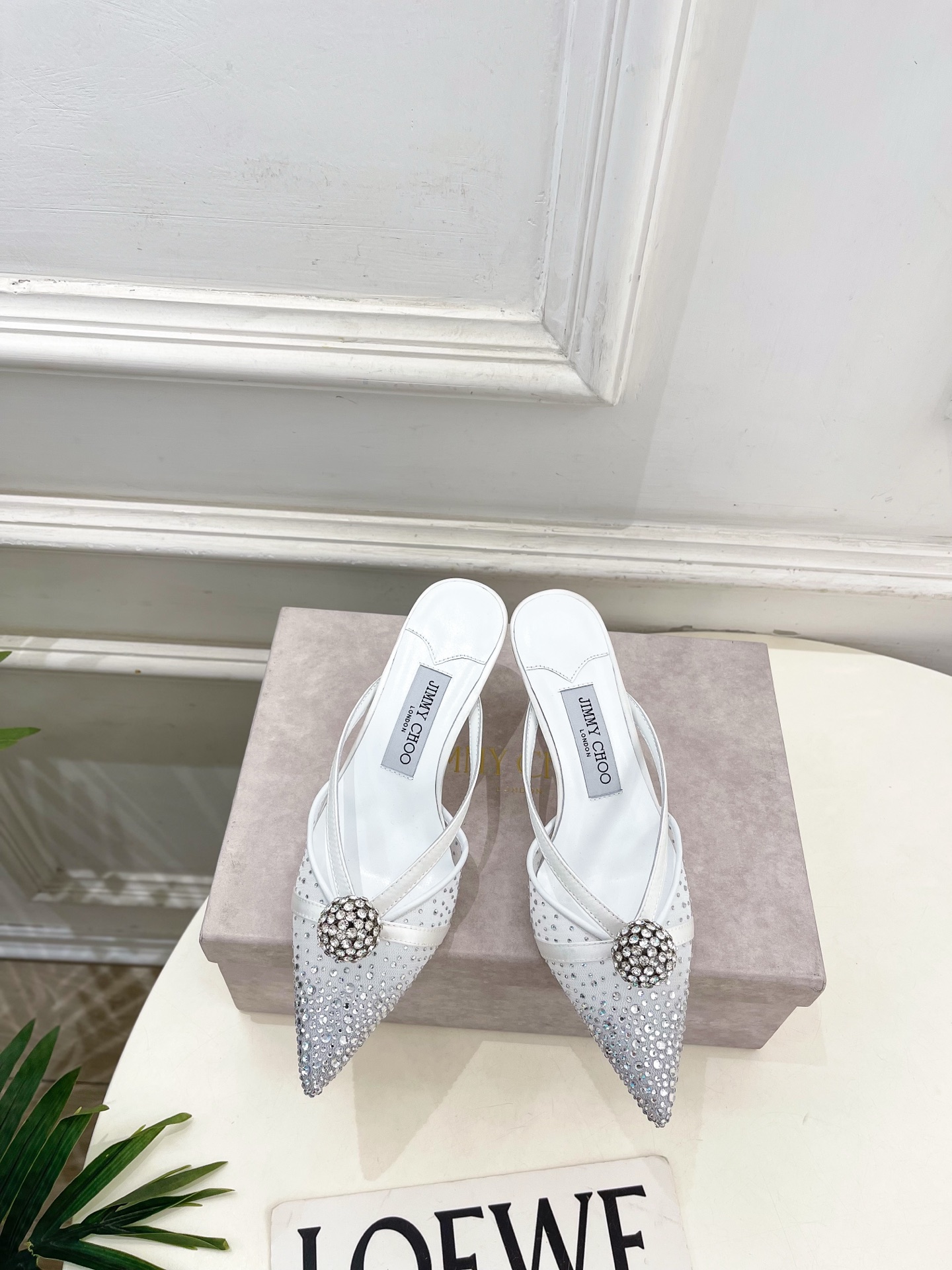 JimmyChoo 吉米周 26𝐬𝐬 ———    ✨ 2026春夏新品 专柜最新JC水钻球网纱尖头高跟