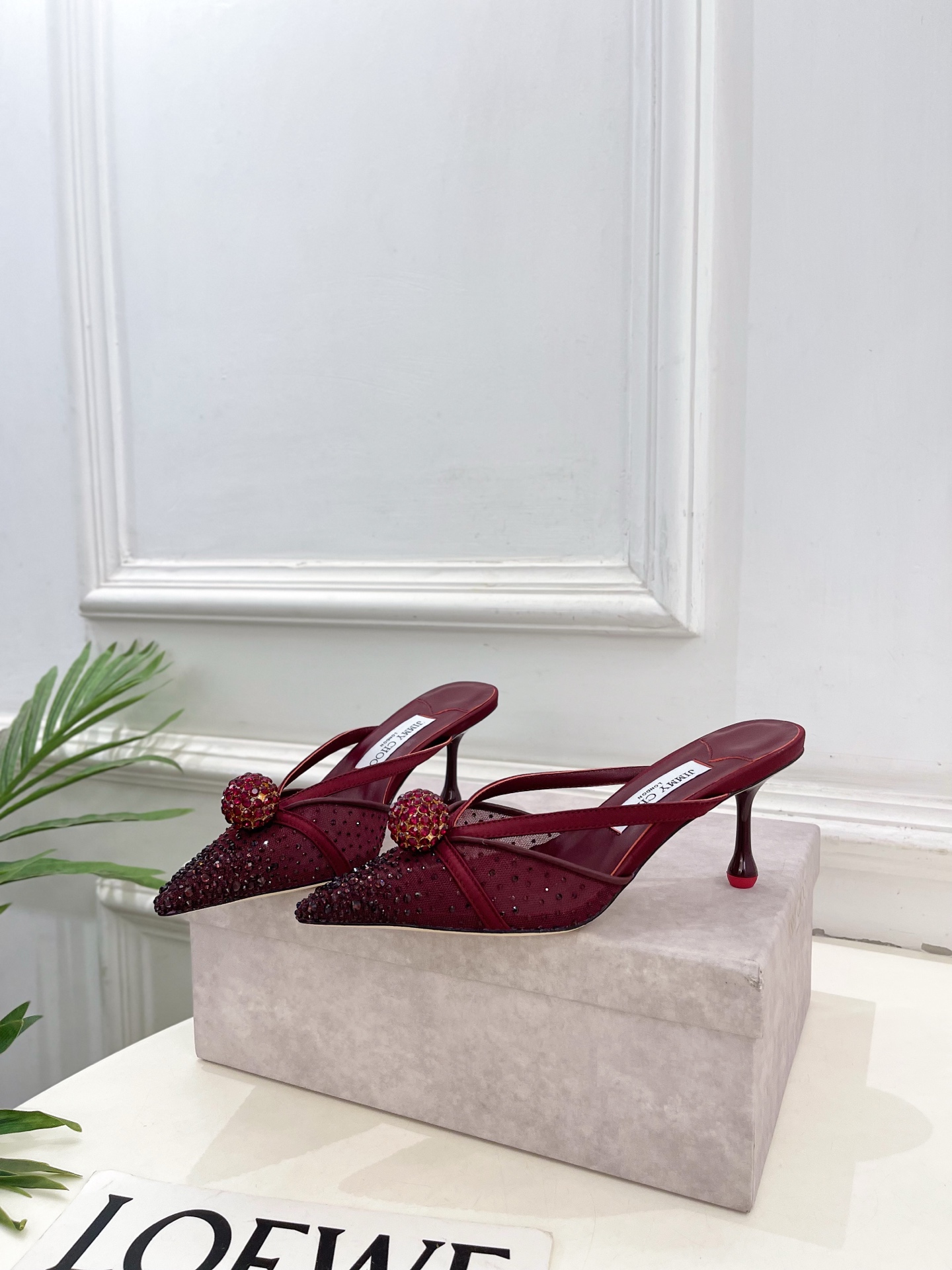 JimmyChoo 吉米周 26𝐬𝐬 ——— ✨ 2026春夏新品 专柜最新JC水钻球网纱尖头高跟 JimmyChoo 吉米周 26𝐬𝐬 ——— ✨ 2026春夏新品 专柜最新JC水钻球网纱尖头高跟