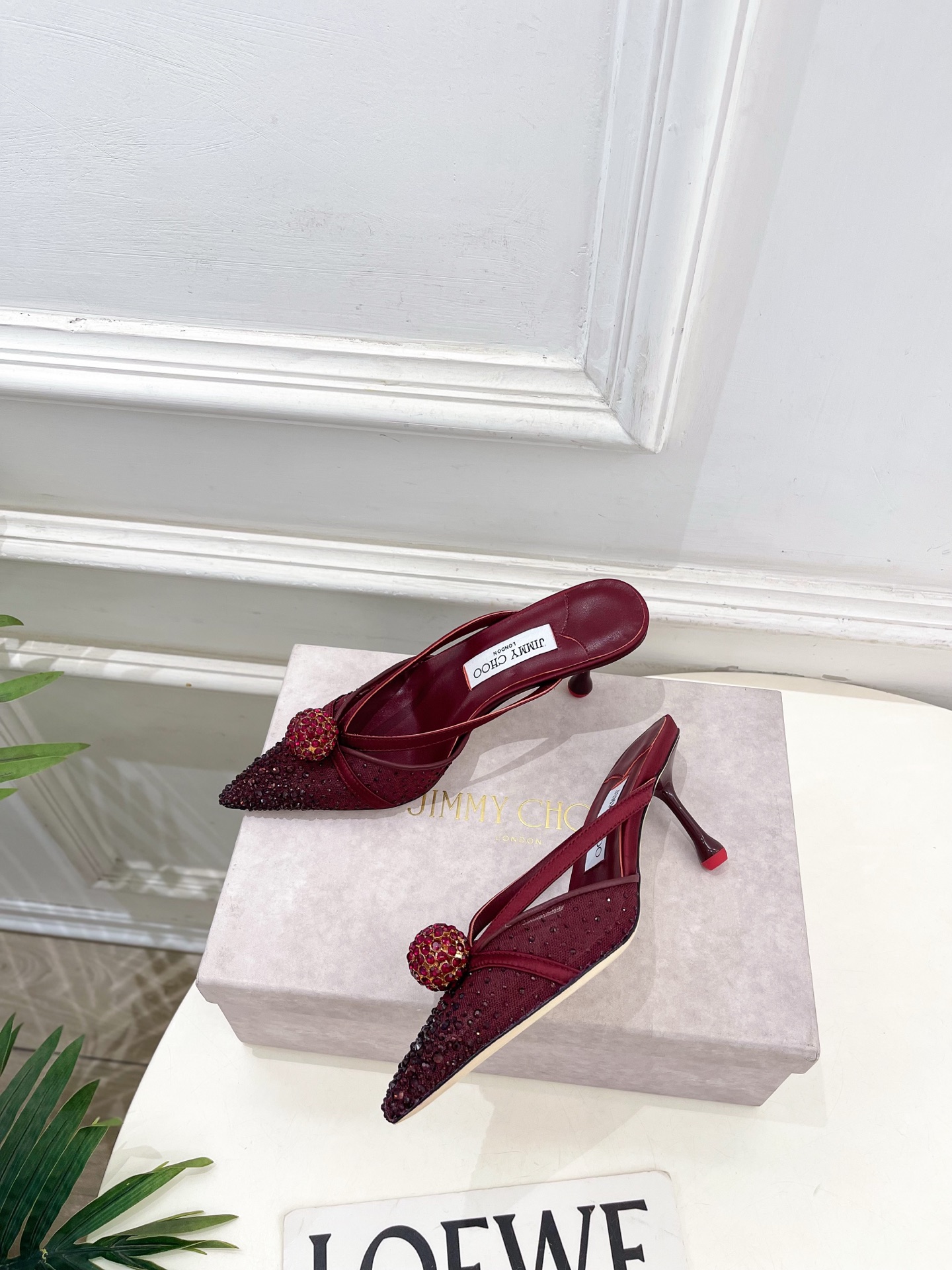 JimmyChoo 吉米周 26𝐬𝐬 ——— ✨ 2026春夏新品 专柜最新JC水钻球网纱尖头高跟 JimmyChoo 吉米周 26𝐬𝐬 ——— ✨ 2026春夏新品 专柜最新JC水钻球网纱尖头高跟