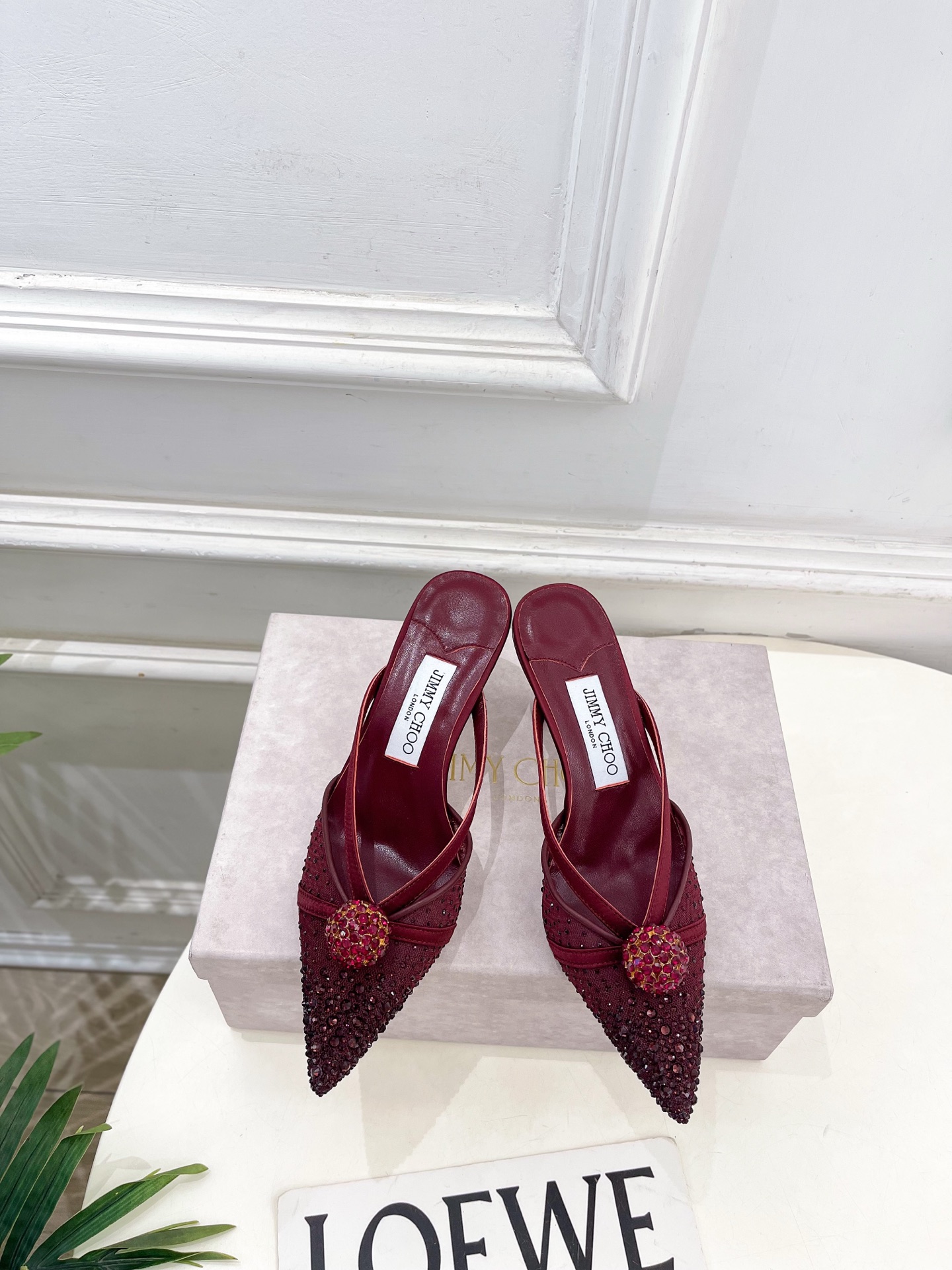 JimmyChoo 吉米周 26𝐬𝐬 ———    ✨ 2026春夏新品 专柜最新JC水钻球网纱尖头高跟