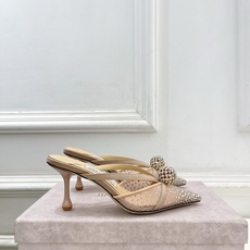 JimmyChoo 吉米周 26𝐬𝐬 ——— ✨ 2026春夏新品 专柜最新JC水钻球网纱尖头高跟 JimmyChoo 吉米周 26𝐬𝐬 ——— ✨ 2026春夏新品 专柜最新JC水钻球网纱尖头高跟