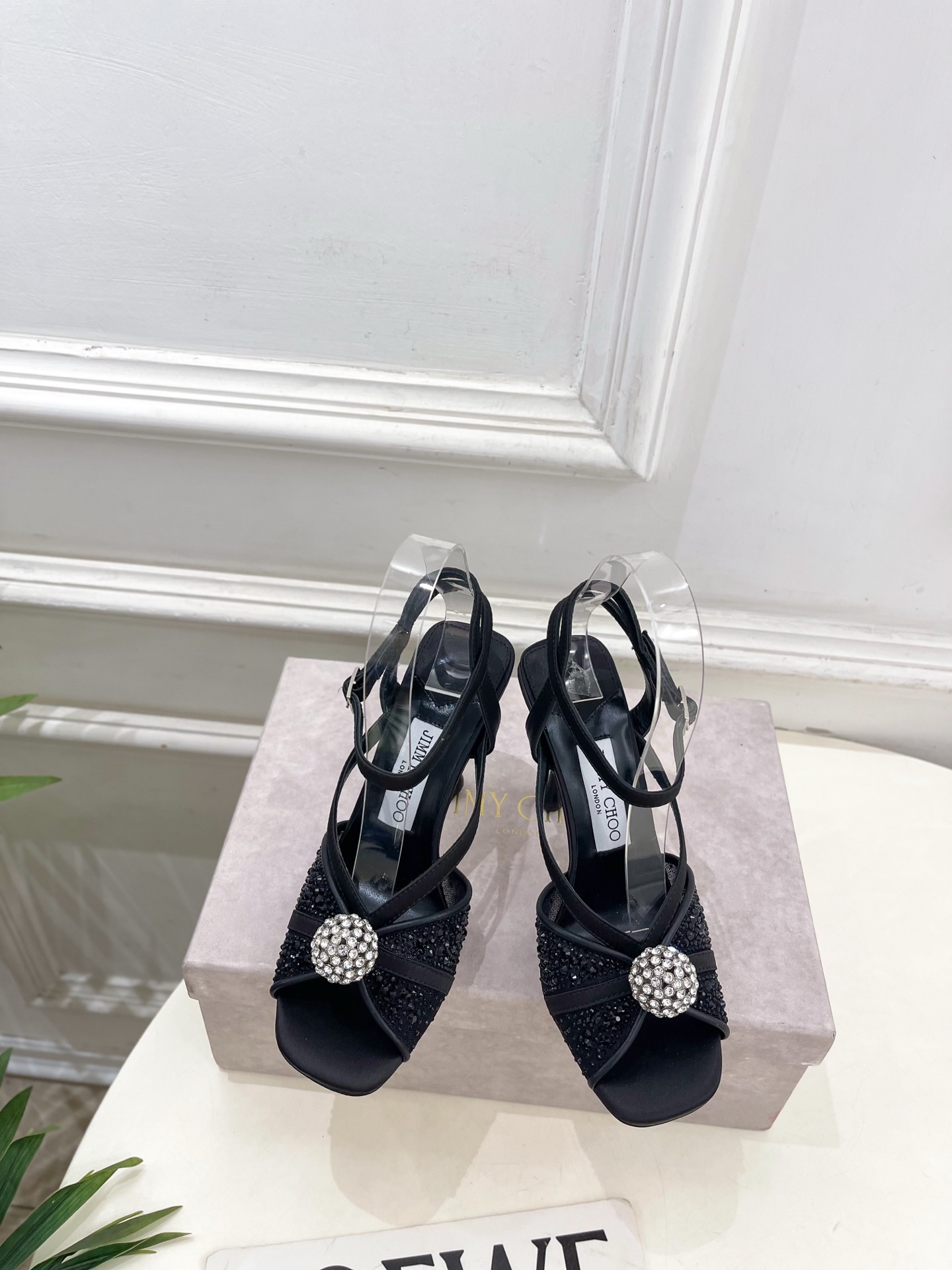 JimmyChoo 吉米周 26𝐬𝐬 ———    ✨ 2026春夏新品 专柜最新JC水钻球网纱高跟凉鞋