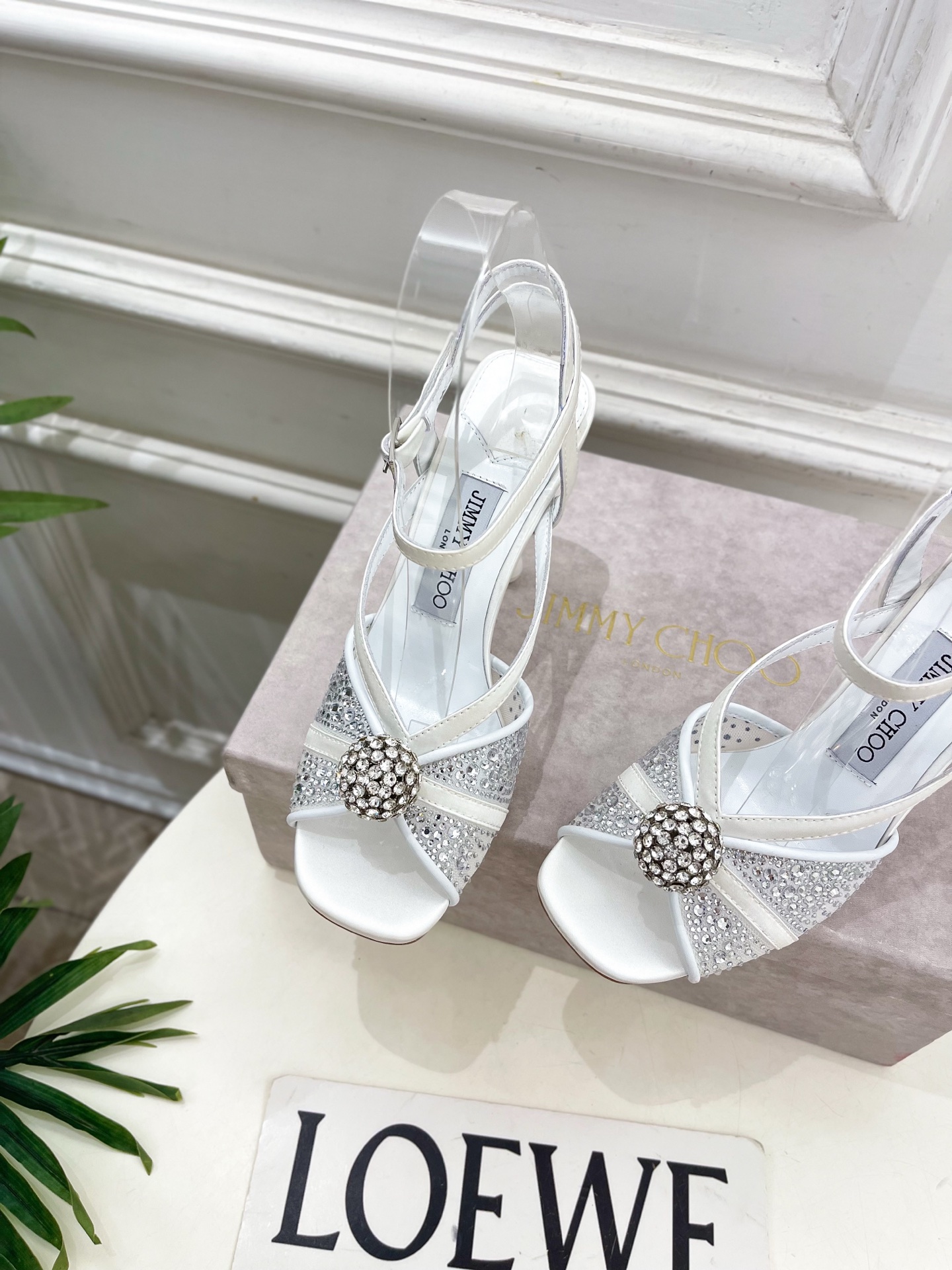 JimmyChoo 吉米周 26𝐬𝐬 ——— ✨ 2026春夏新品 专柜最新JC水钻球网纱高跟凉鞋 JimmyChoo 吉米周 26𝐬𝐬 ——— ✨ 2026春夏新品 专柜最新JC水钻球网纱高跟凉鞋