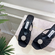 JimmyChoo 吉米周 26𝐬𝐬 ——— ✨ 2026春夏新品 专柜最新JC水钻球网纱高跟拖鞋 JimmyChoo 吉米周 26𝐬𝐬 ——— ✨ 2026春夏新品 专柜最新JC水钻球网纱高跟拖鞋