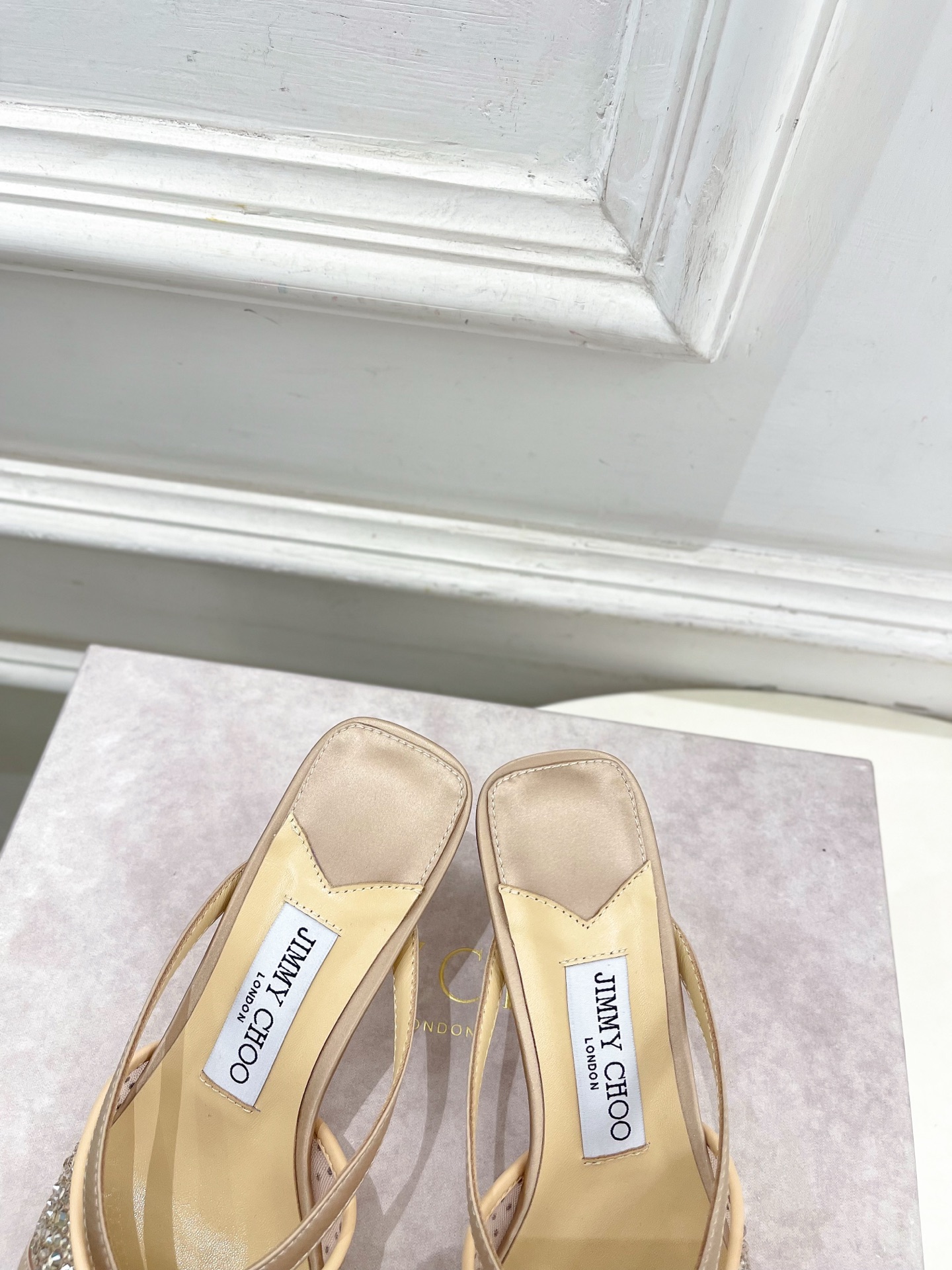 JimmyChoo 吉米周 26𝐬𝐬 ——— ✨ 2026春夏新品 专柜最新JC水钻球网纱高跟拖鞋 JimmyChoo 吉米周 26𝐬𝐬 ——— ✨ 2026春夏新品 专柜最新JC水钻球网纱高跟拖鞋