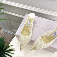 JimmyChoo 吉米周 26𝐬𝐬 ——— ✨ 2026春夏新品 专柜最新款 JC蕾丝金属头尖头 JimmyChoo 吉米周 26𝐬𝐬 ——— ✨ 2026春夏新品 专柜最新款 JC蕾丝金属头尖头
