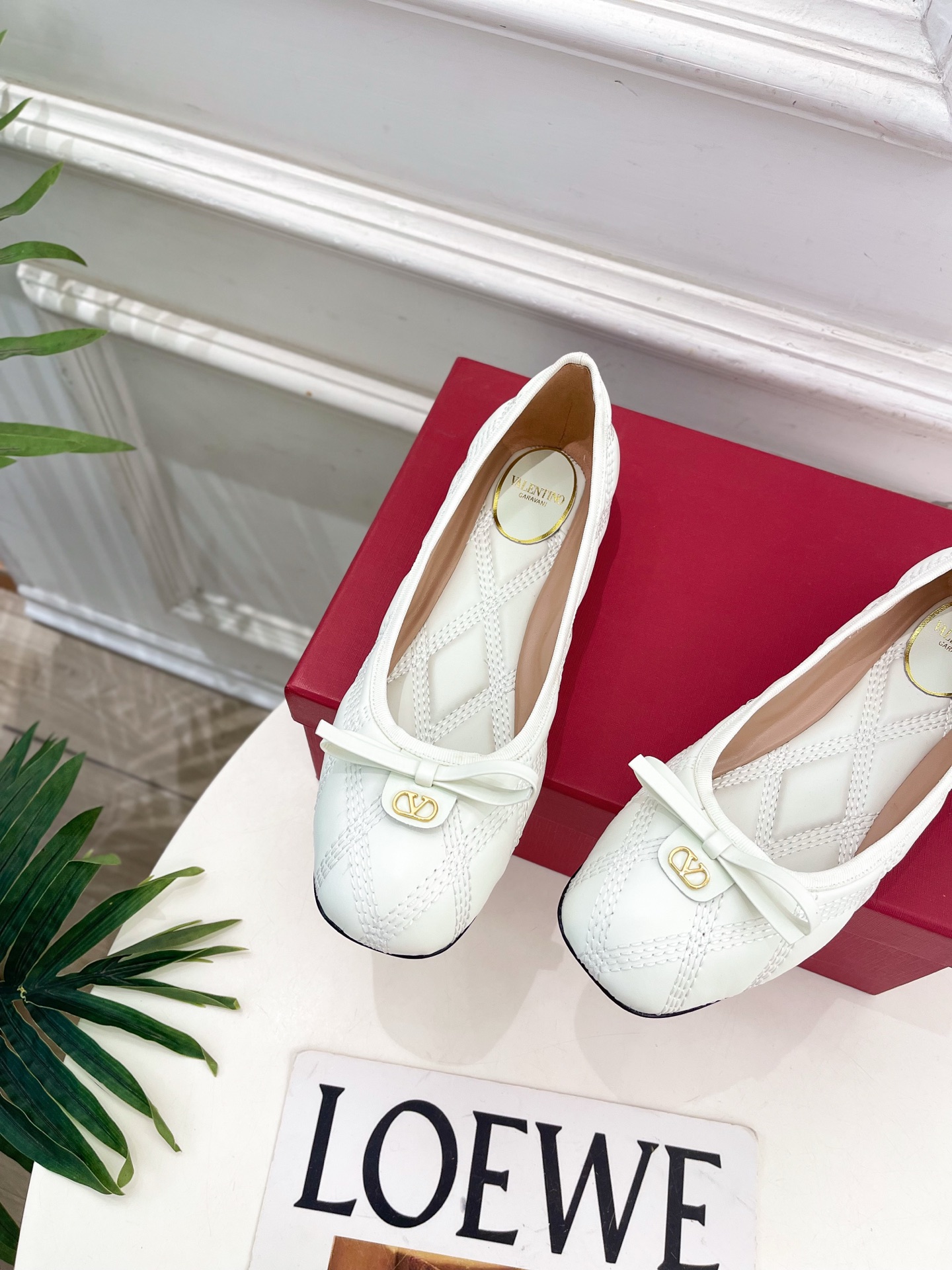 Valentino 华伦天奴 26𝐬𝐬2026春夏新品 VT菱格纹蝴蝶结芭蕾舞鞋上新☑️————————