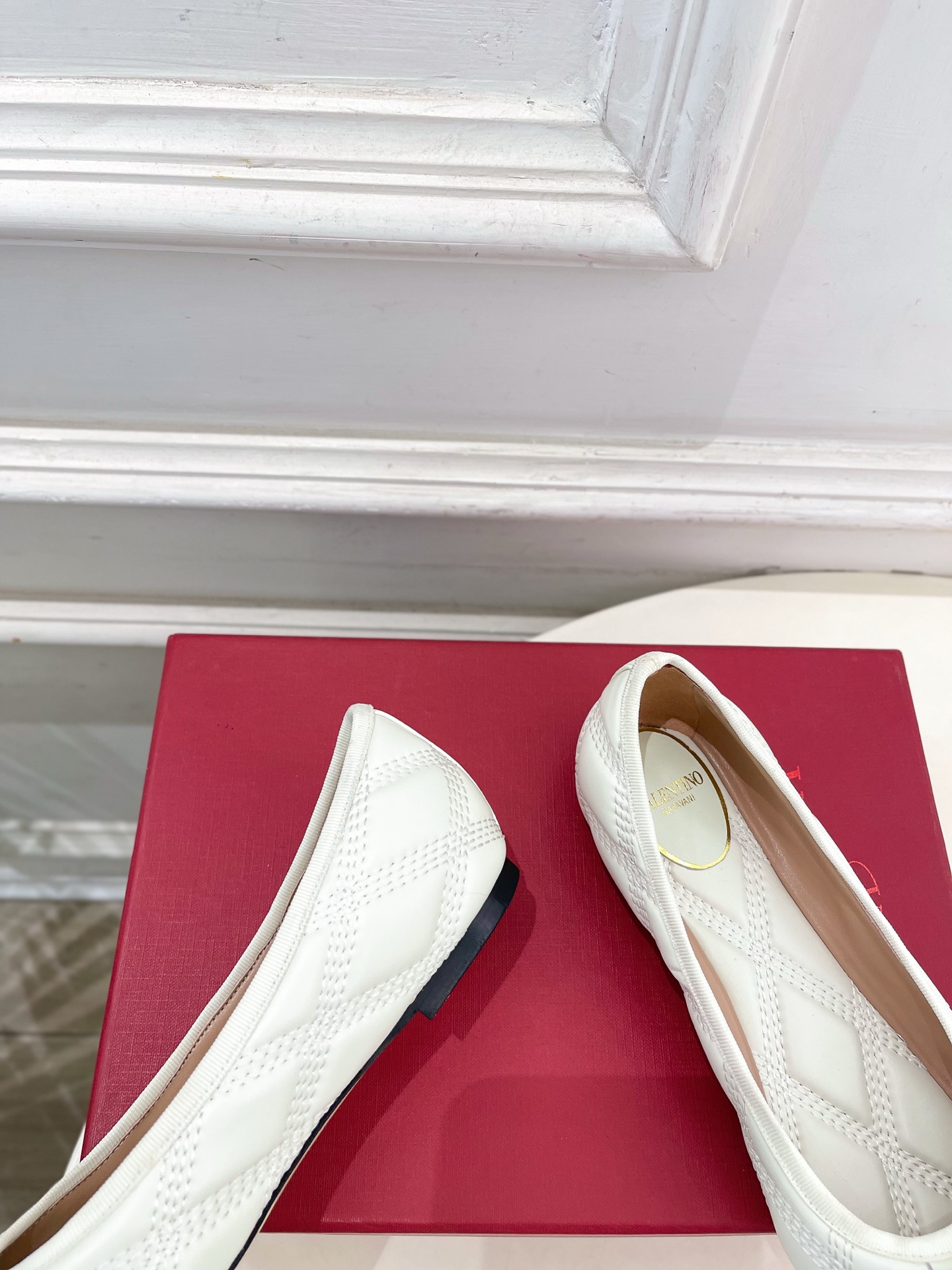 Valentino 华伦天奴 26𝐬𝐬2026春夏新品 VT菱格纹蝴蝶结芭蕾舞鞋上新☑️————————