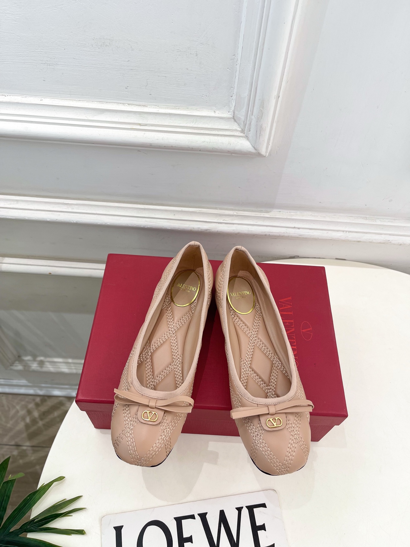 Valentino 华伦天奴 26𝐬𝐬2026春夏新品 VT菱格纹蝴蝶结芭蕾舞鞋上新☑️————————