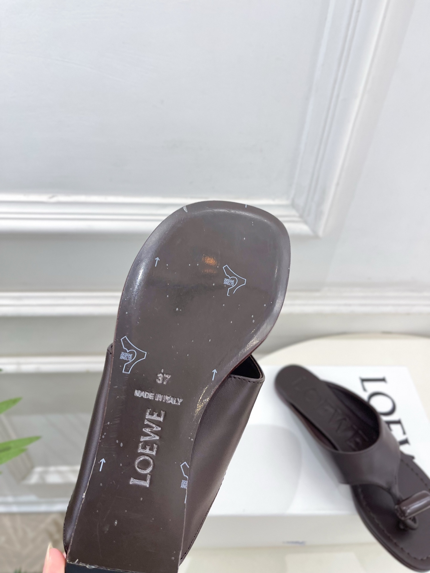 LOEWE 罗意威 2026春夏新品  Toggle 夹脚平底拖鞋—————————LOEWE作为这两年