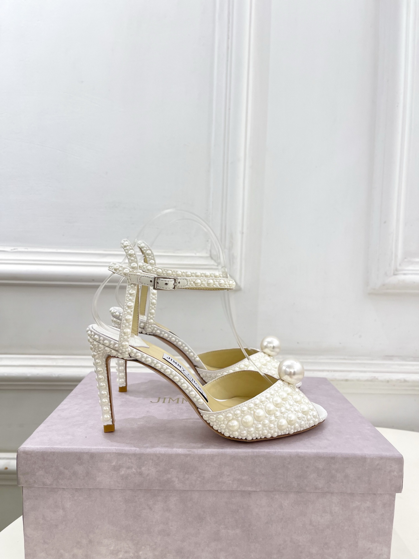 JimmyChoo 吉米周 26𝐬𝐬 ———    ✨ 2026春夏新品 专柜最新款 JC经典珍珠鱼嘴高