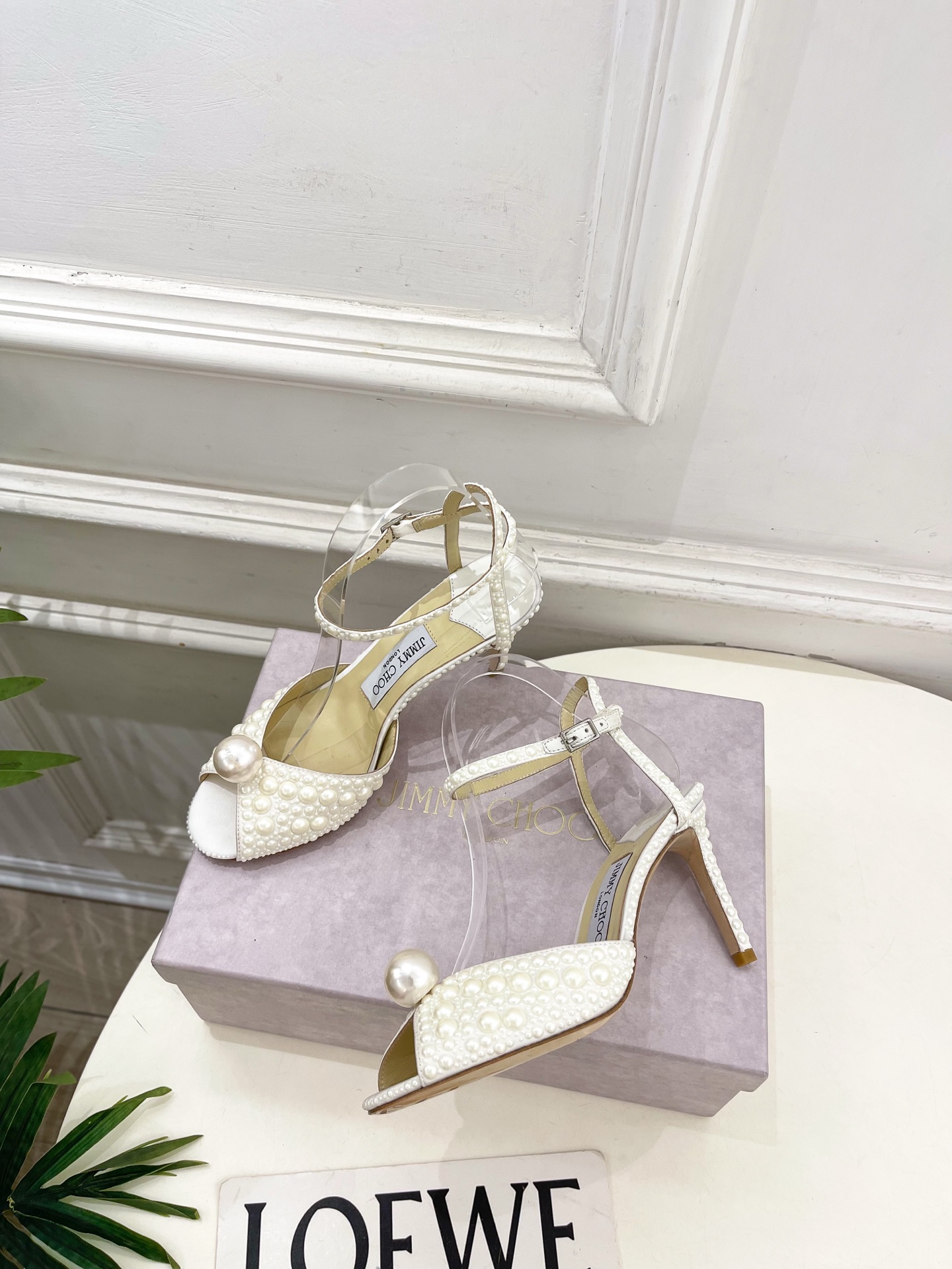 JimmyChoo 吉米周 26𝐬𝐬 ———    ✨ 2026春夏新品 专柜最新款 JC经典珍珠鱼嘴高