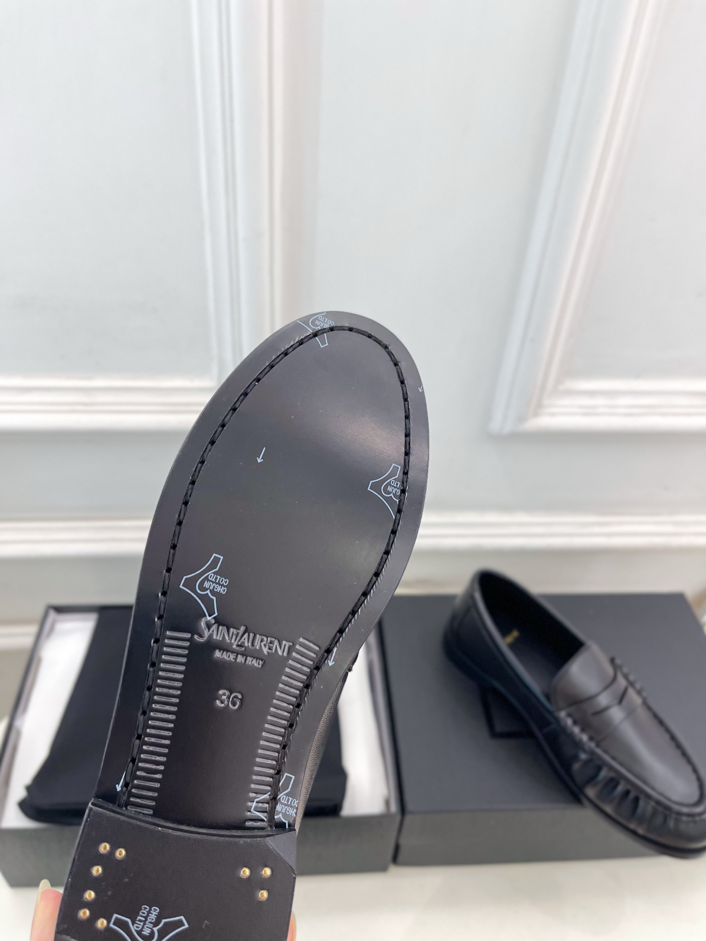 SAIN*LAURENT  圣罗兰  26𝐬𝐬 ☘️2026春夏新品LE LOAFER褶皱乐福鞋 小皮鞋