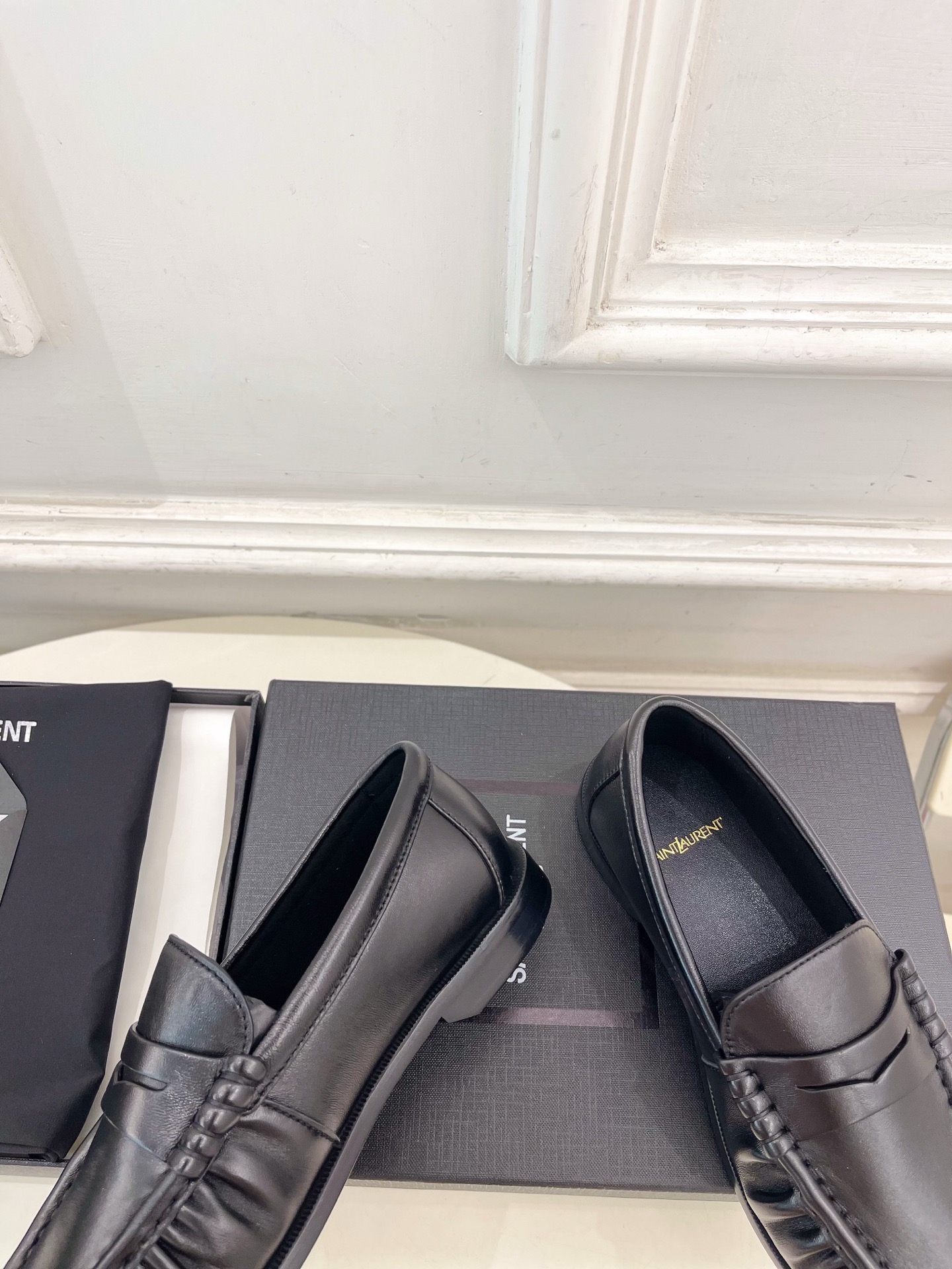 SAIN*LAURENT  圣罗兰  26𝐬𝐬 ☘️2026春夏新品LE LOAFER褶皱乐福鞋 小皮鞋