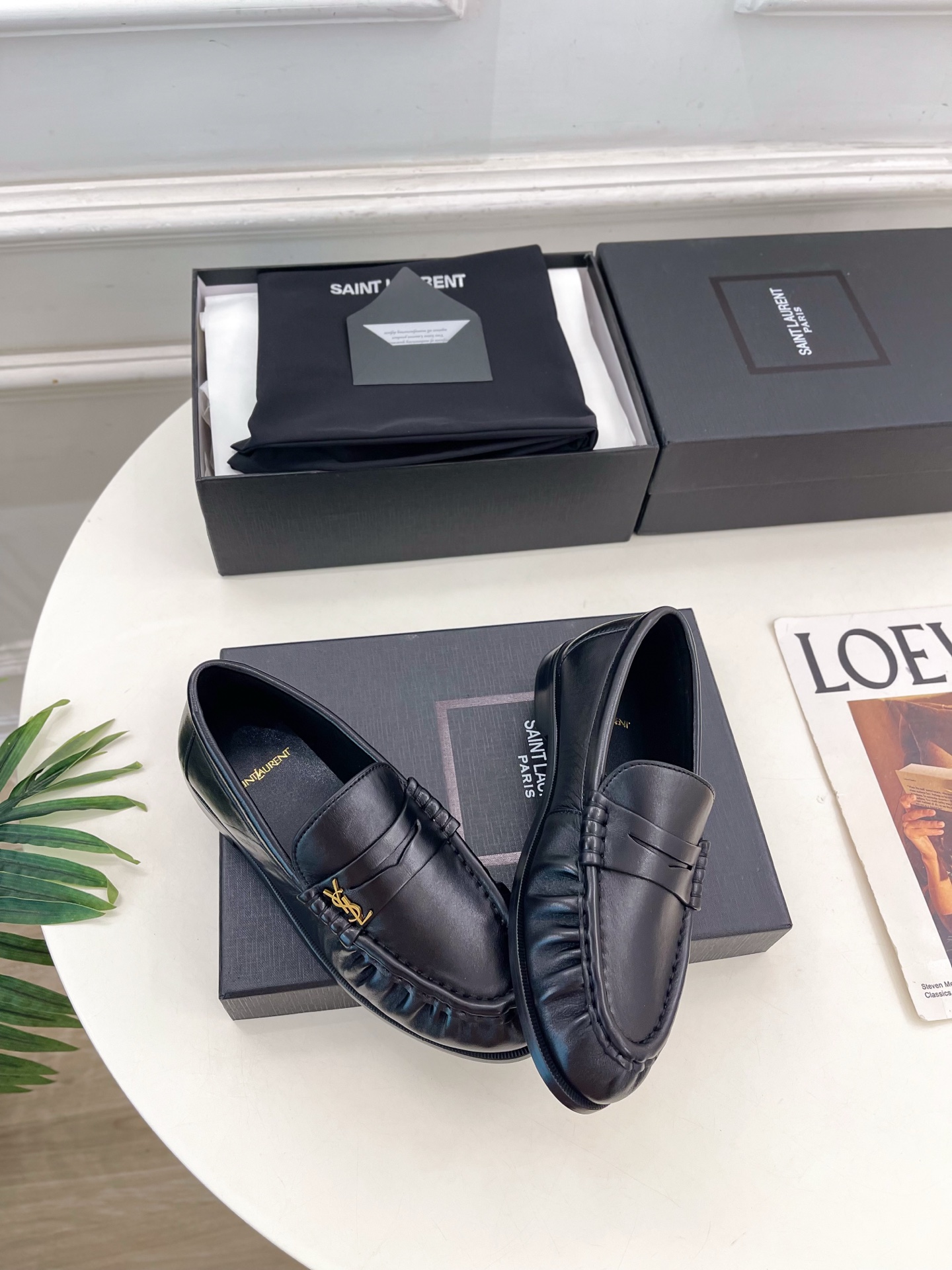SAIN*LAURENT  圣罗兰  26𝐬𝐬 ☘️2026春夏新品LE LOAFER褶皱乐福鞋 小皮鞋