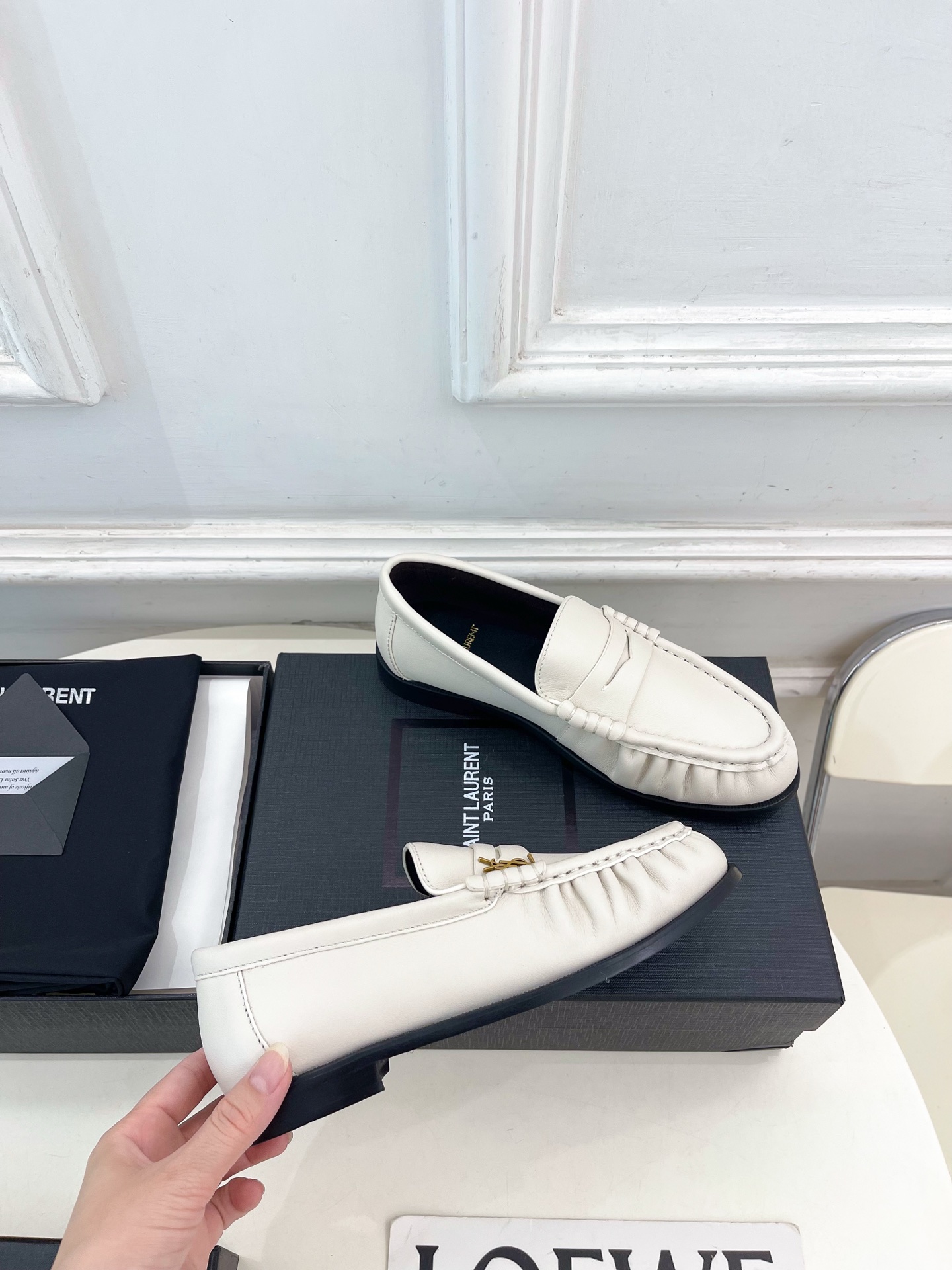 SAIN*LAURENT 圣罗兰 26𝐬𝐬 ☘️2026春夏新品LE LOAFER褶皱乐福鞋 小皮鞋 SAIN*LAURENT 圣罗兰 26𝐬𝐬 ☘️2026春夏新品LE LOAFER褶皱乐福鞋 小皮鞋