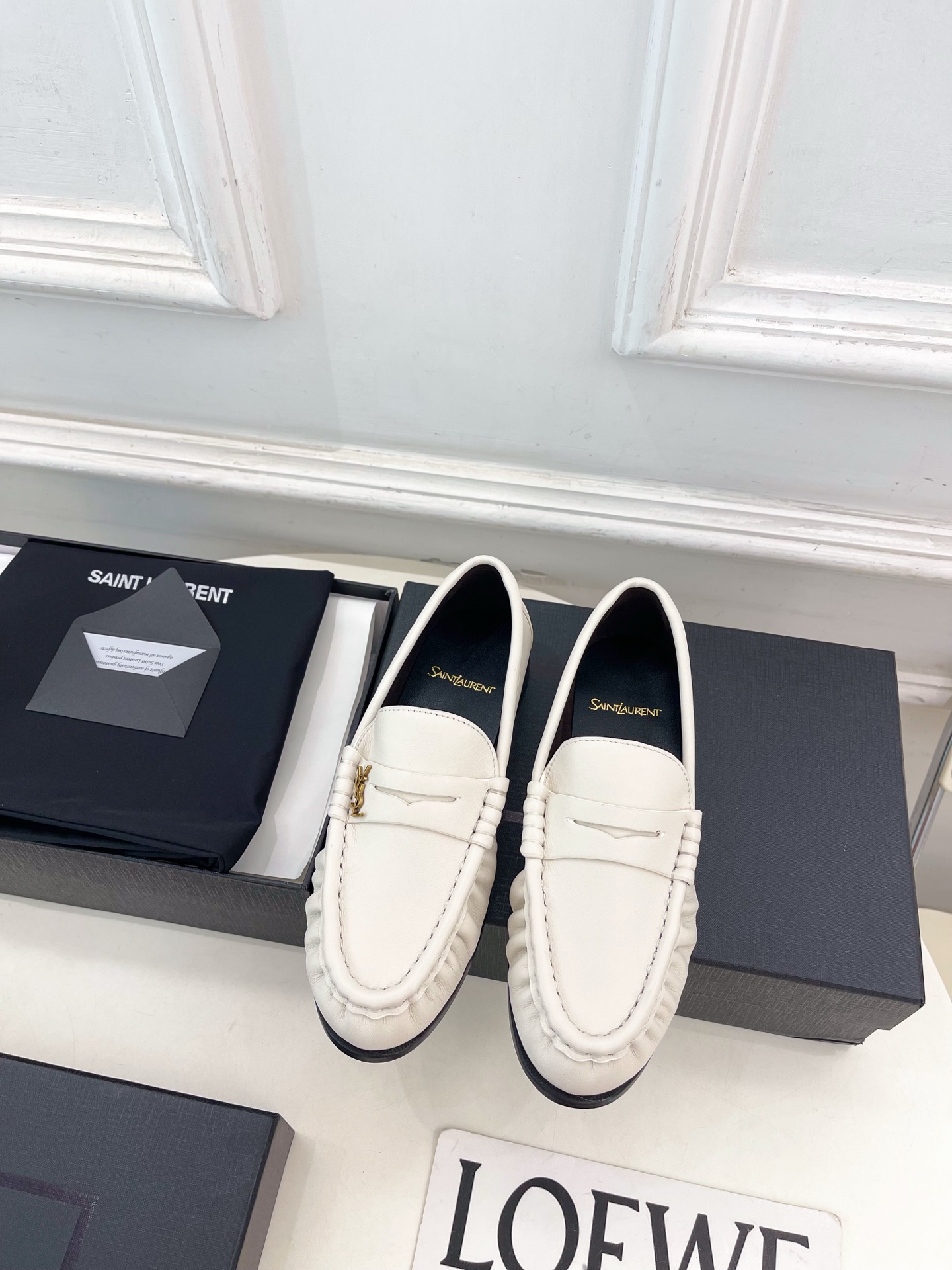 SAIN*LAURENT 圣罗兰 26𝐬𝐬 ☘️2026春夏新品LE LOAFER褶皱乐福鞋 小皮鞋 SAIN*LAURENT 圣罗兰 26𝐬𝐬 ☘️2026春夏新品LE LOAFER褶皱乐福鞋 小皮鞋