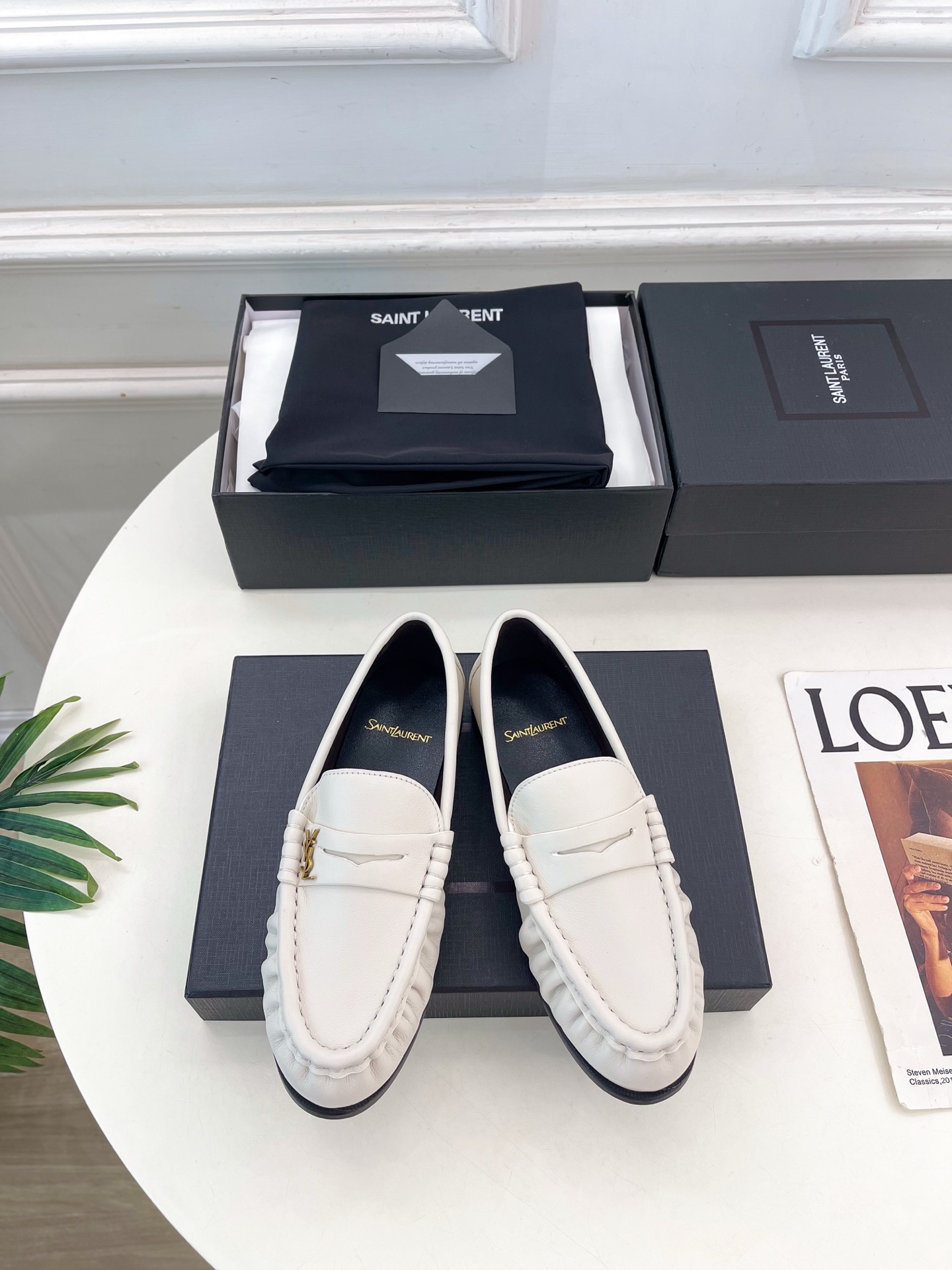 SAIN*LAURENT  圣罗兰  26𝐬𝐬 ☘️2026春夏新品LE LOAFER褶皱乐福鞋 小皮鞋