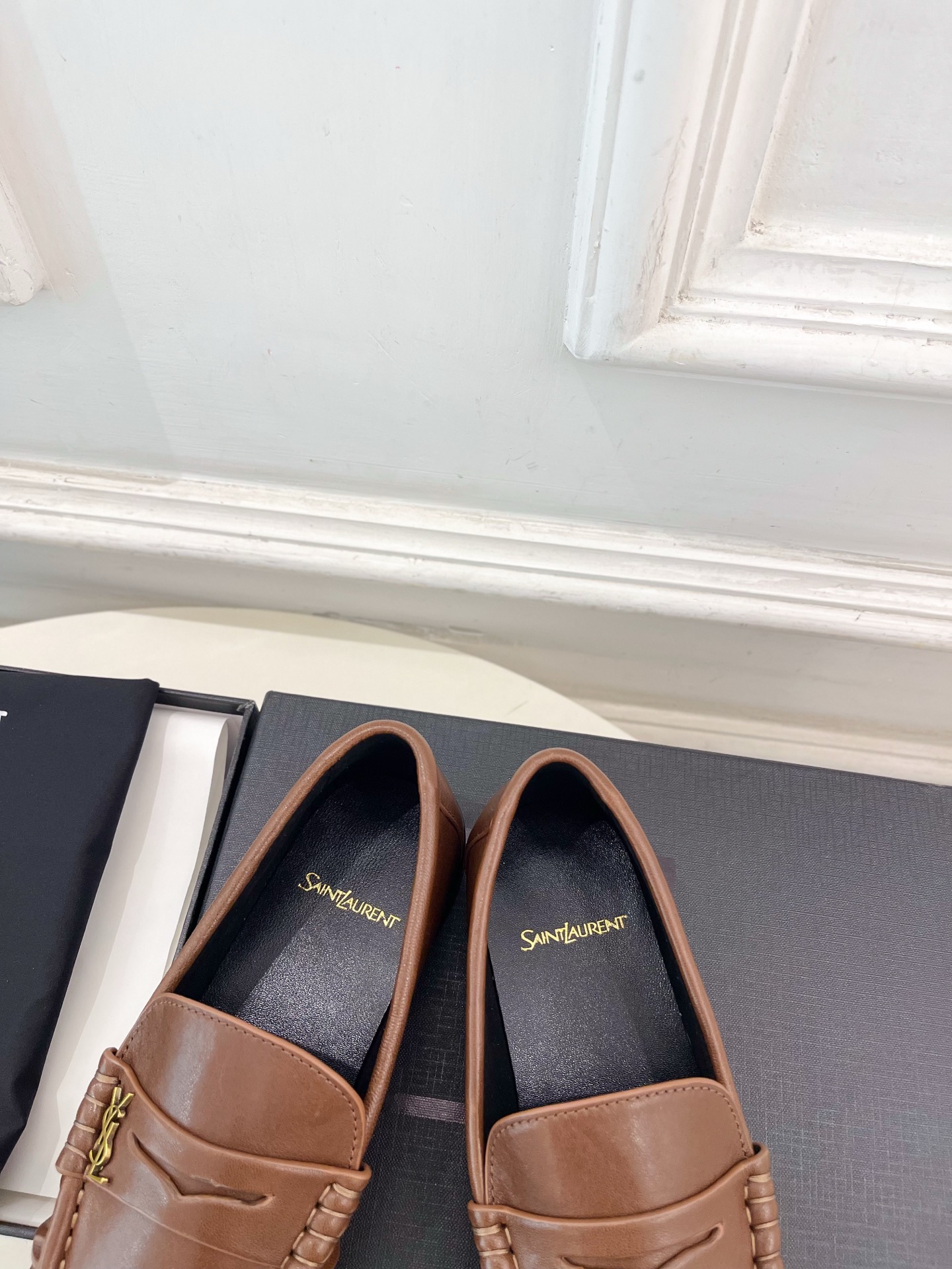 SAIN*LAURENT  圣罗兰  26𝐬𝐬 ☘️2026春夏新品LE LOAFER褶皱乐福鞋 小皮鞋