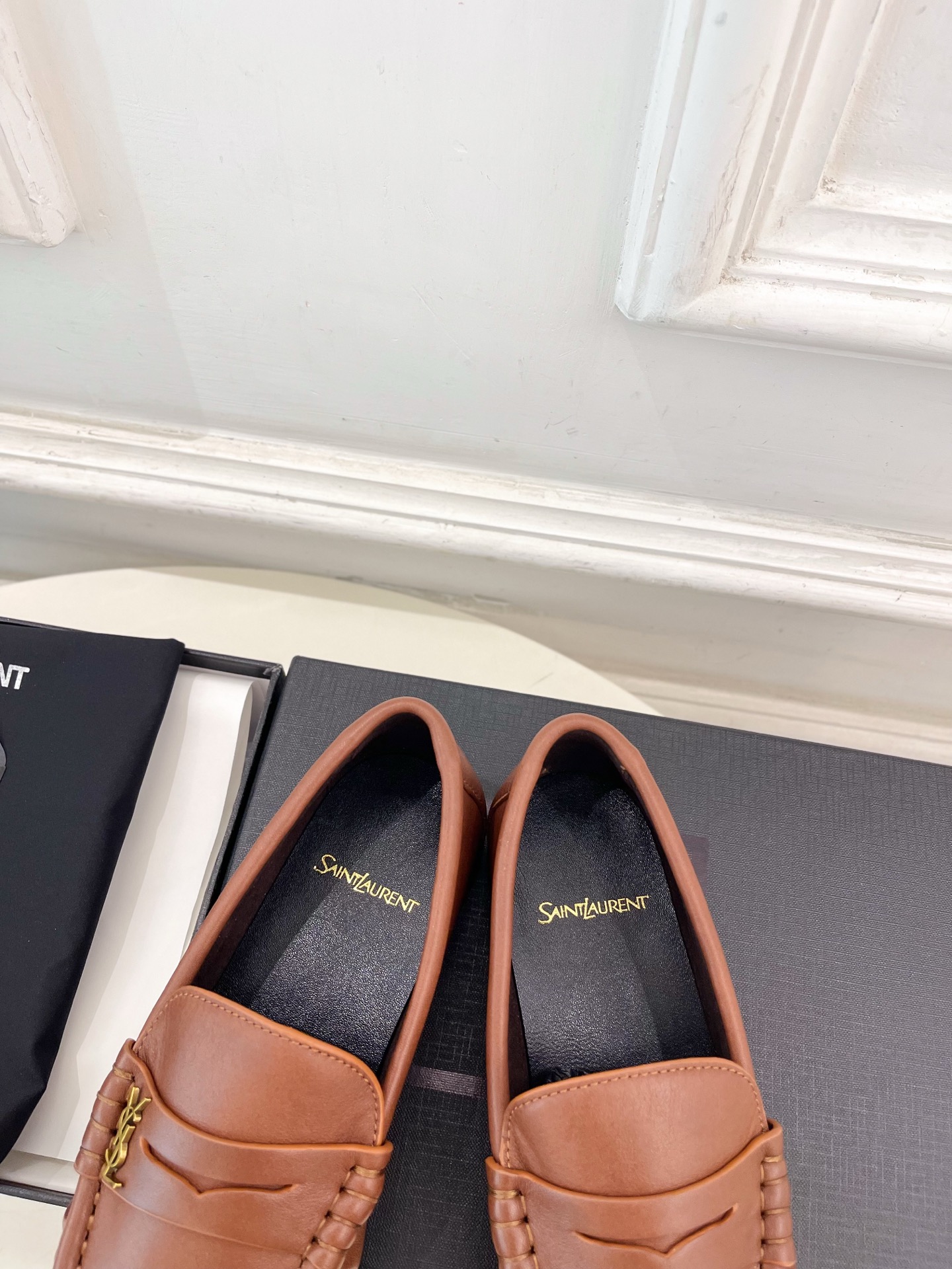 SAIN*LAURENT  圣罗兰  26𝐬𝐬 ☘️2026春夏新品LE LOAFER褶皱乐福鞋 小皮鞋