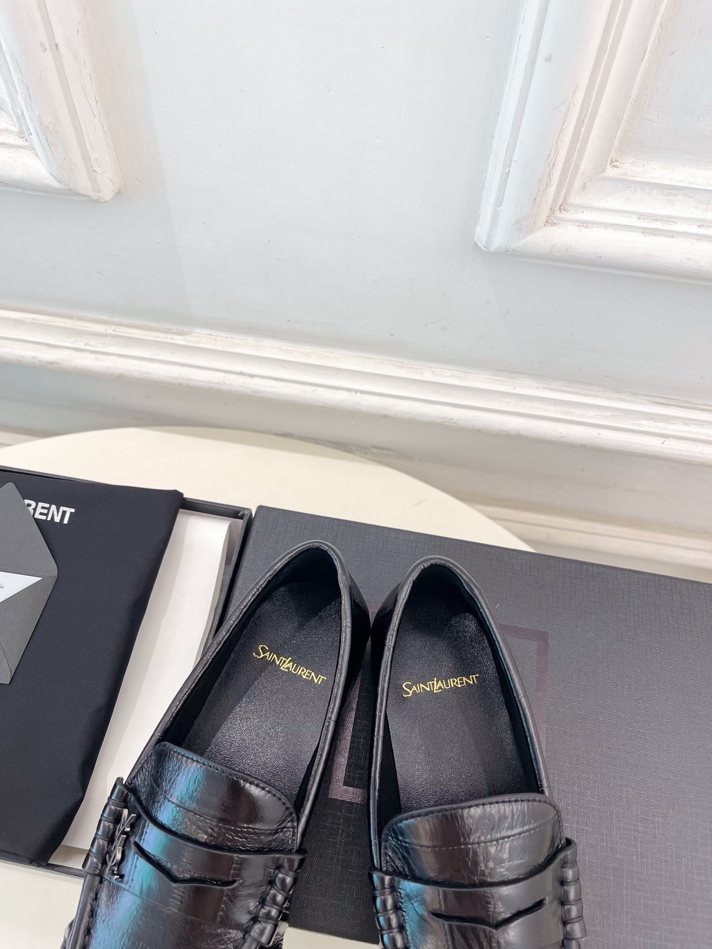 SAIN*LAURENT  圣罗兰  26𝐬𝐬 ☘️2026春夏新品LE LOAFER褶皱乐福鞋 小皮鞋