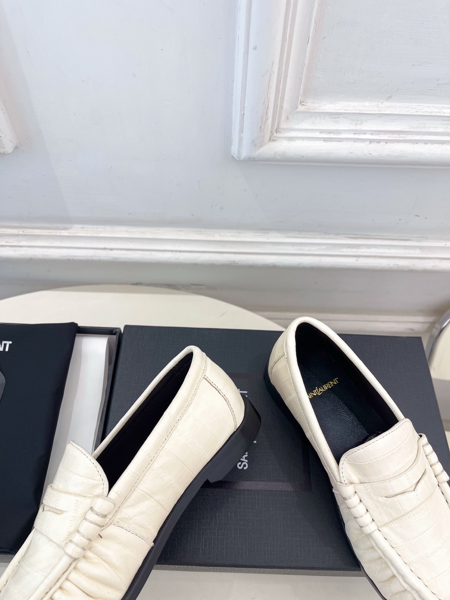 SAIN*LAURENT  圣罗兰  26𝐬𝐬 ☘️2026春夏新品LE LOAFER褶皱乐福鞋 小皮鞋