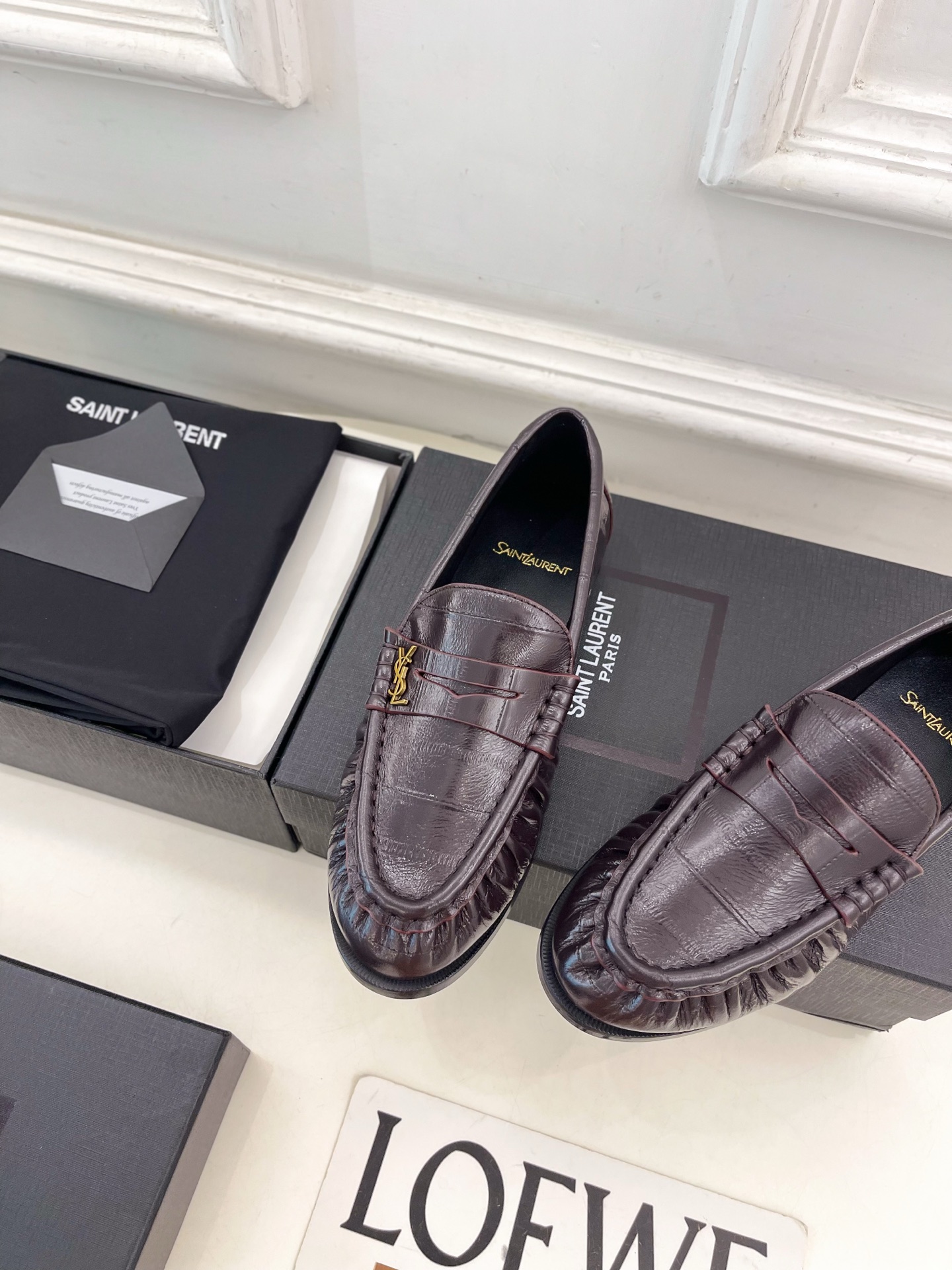 SAIN*LAURENT 圣罗兰 26𝐬𝐬 ☘️2026春夏新品LE LOAFER褶皱乐福鞋 小皮鞋 SAIN*LAURENT 圣罗兰 26𝐬𝐬 ☘️2026春夏新品LE LOAFER褶皱乐福鞋 小皮鞋