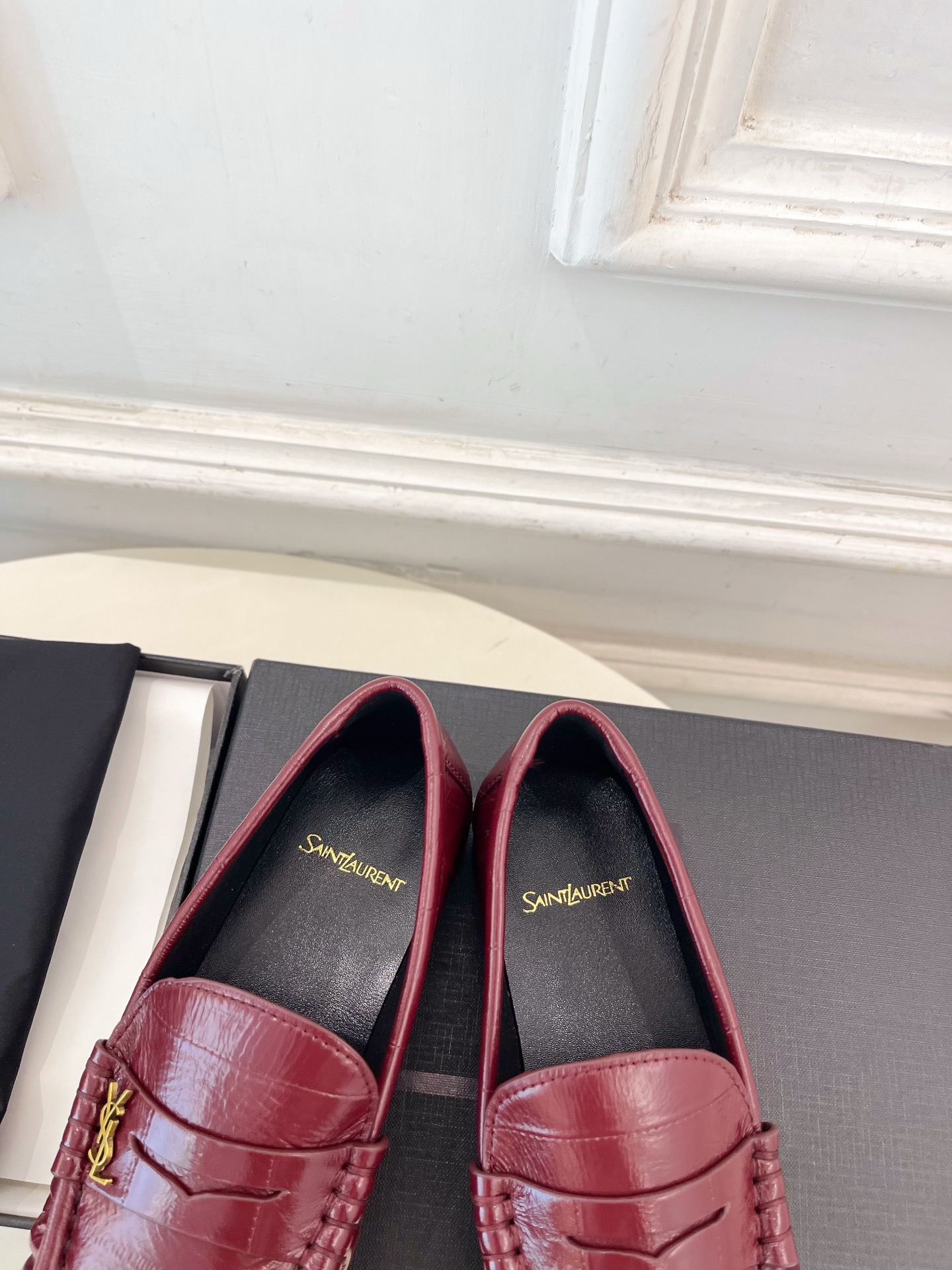 SAIN*LAURENT  圣罗兰  26𝐬𝐬 ☘️2026春夏新品LE LOAFER褶皱乐福鞋 小皮鞋