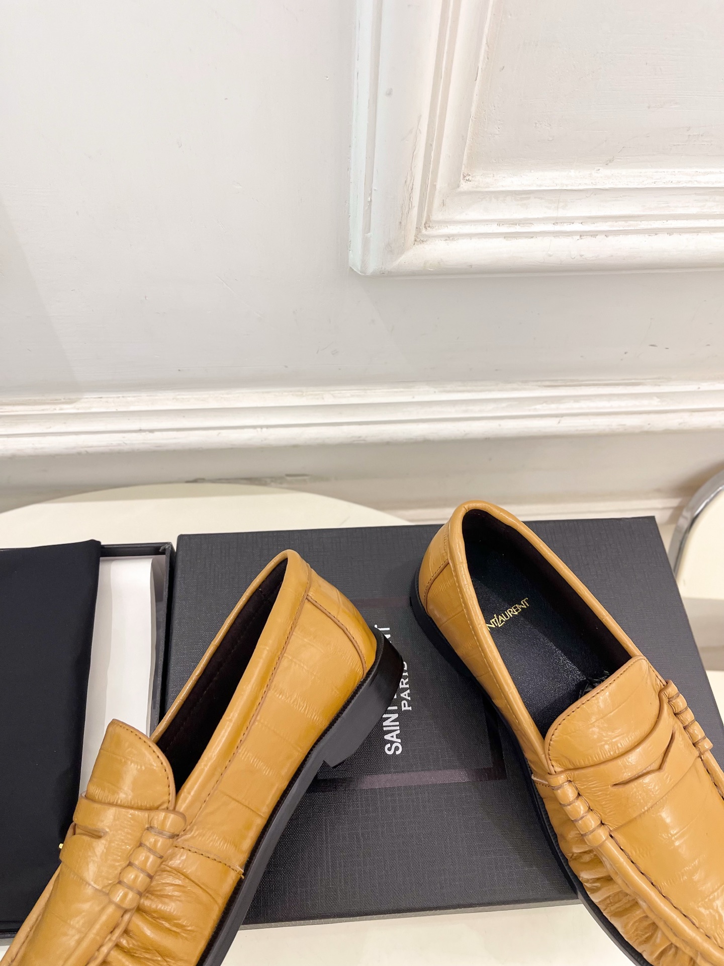 SAIN*LAURENT  圣罗兰  26𝐬𝐬 ☘️2026春夏新品LE LOAFER褶皱乐福鞋 小皮鞋