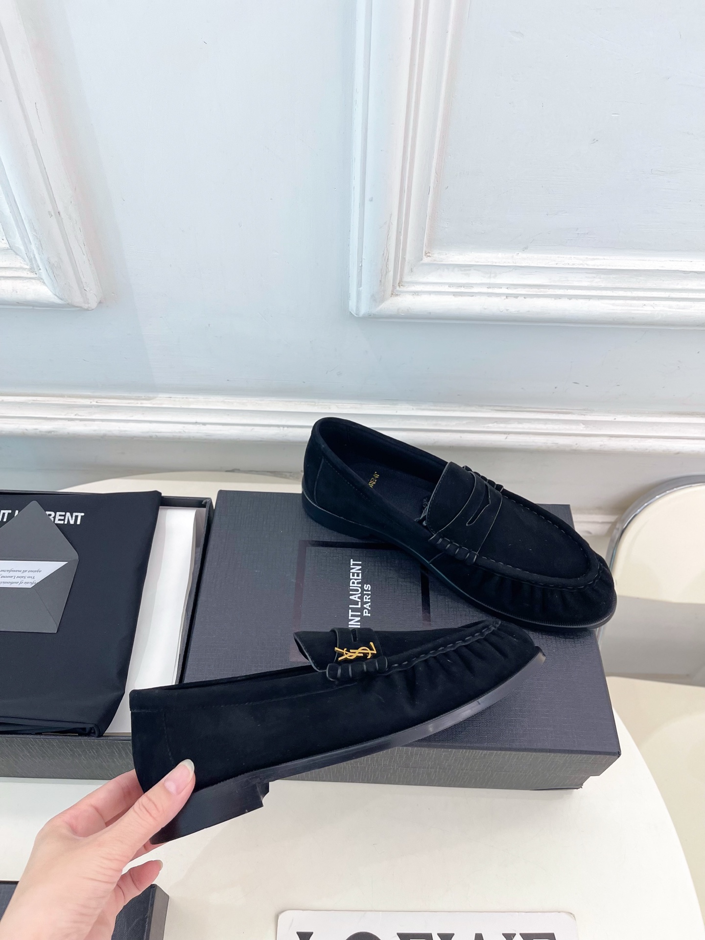SAIN*LAURENT  圣罗兰  26𝐬𝐬 ☘️2026春夏新品LE LOAFER褶皱乐福鞋 小皮鞋