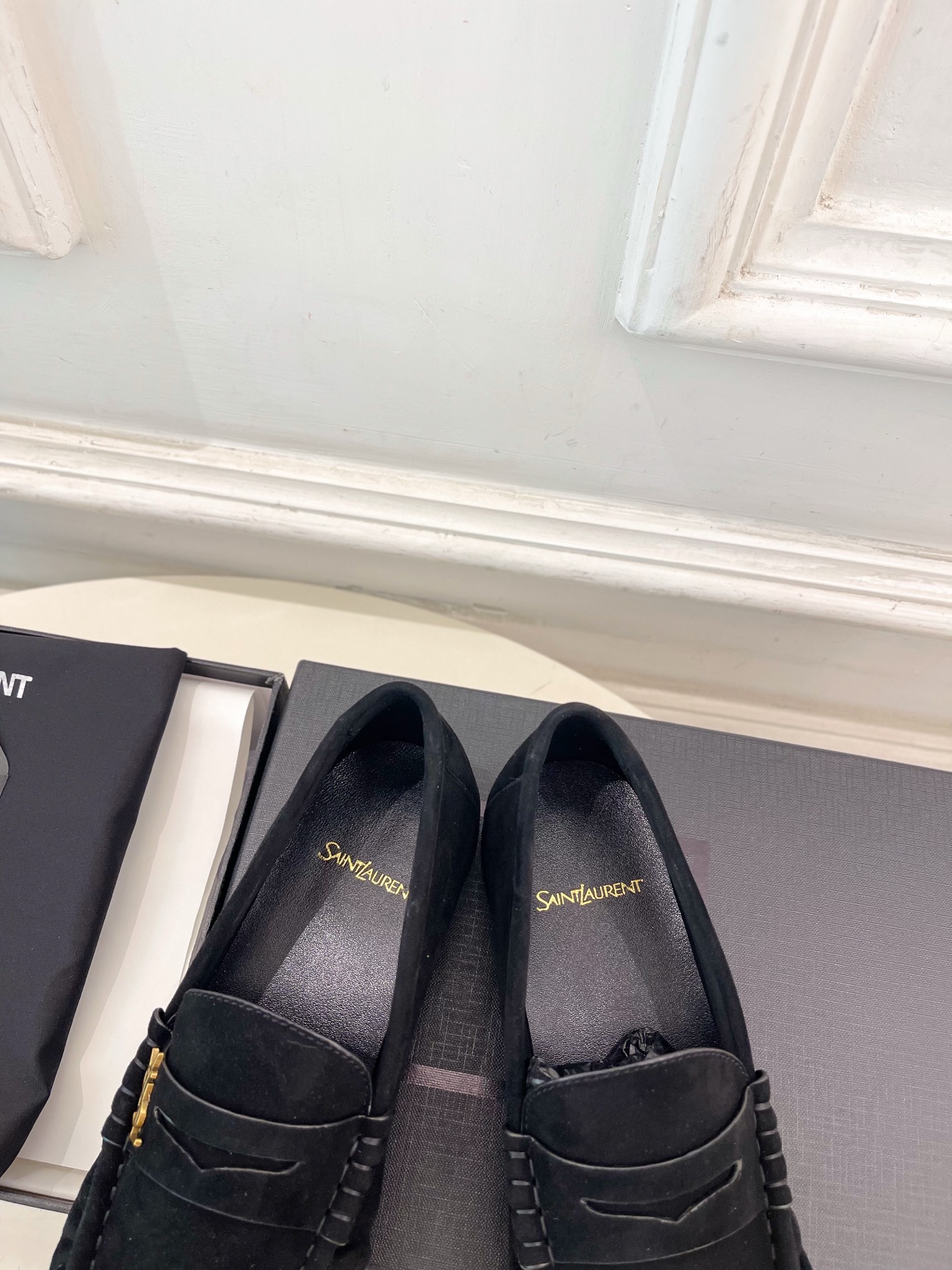 SAIN*LAURENT  圣罗兰  26𝐬𝐬 ☘️2026春夏新品LE LOAFER褶皱乐福鞋 小皮鞋
