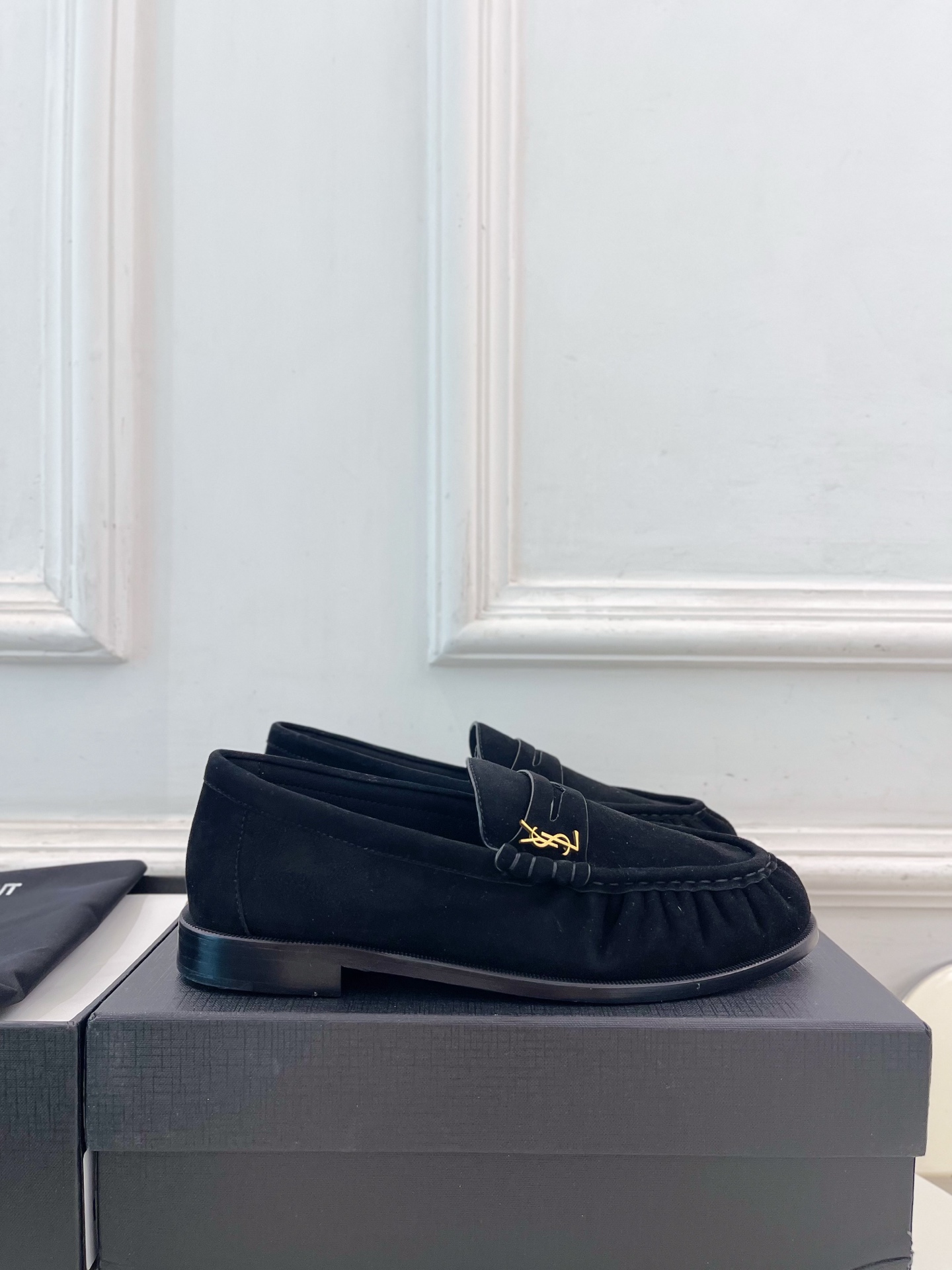SAIN*LAURENT  圣罗兰  26𝐬𝐬 ☘️2026春夏新品LE LOAFER褶皱乐福鞋 小皮鞋