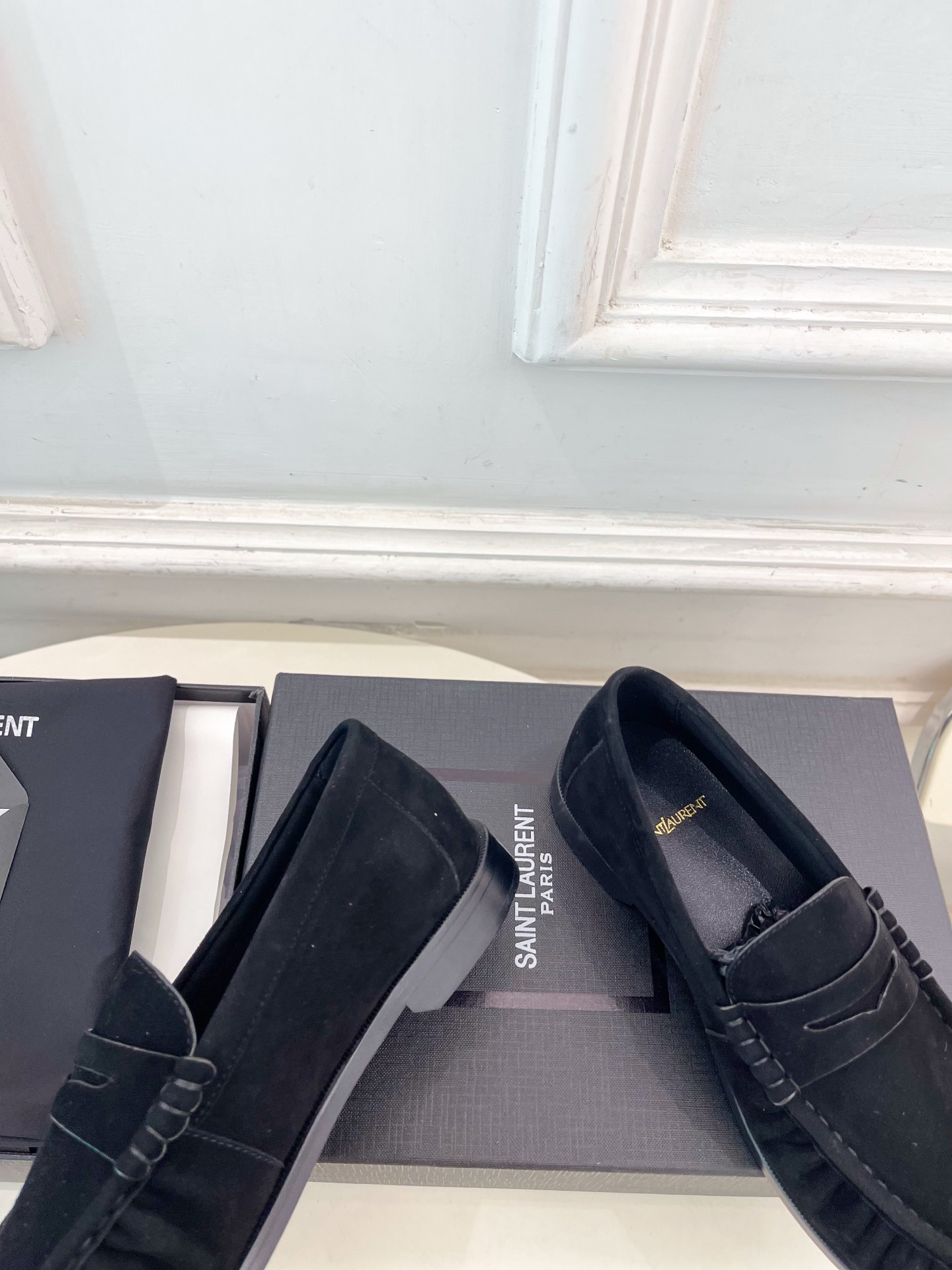 SAIN*LAURENT  圣罗兰  26𝐬𝐬 ☘️2026春夏新品LE LOAFER褶皱乐福鞋 小皮鞋