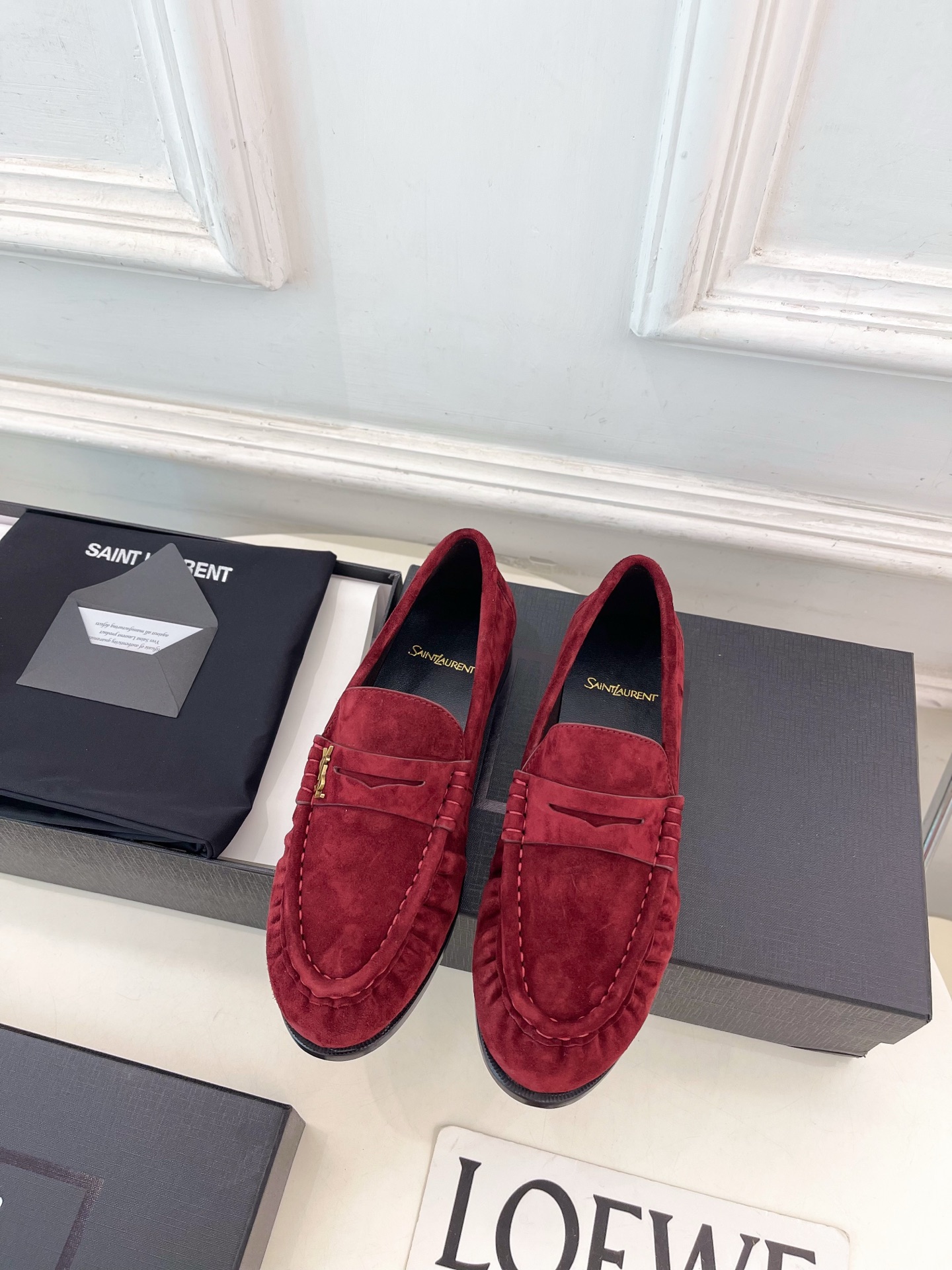 SAIN*LAURENT  圣罗兰  26𝐬𝐬 ☘️2026春夏新品LE LOAFER褶皱乐福鞋 小皮鞋