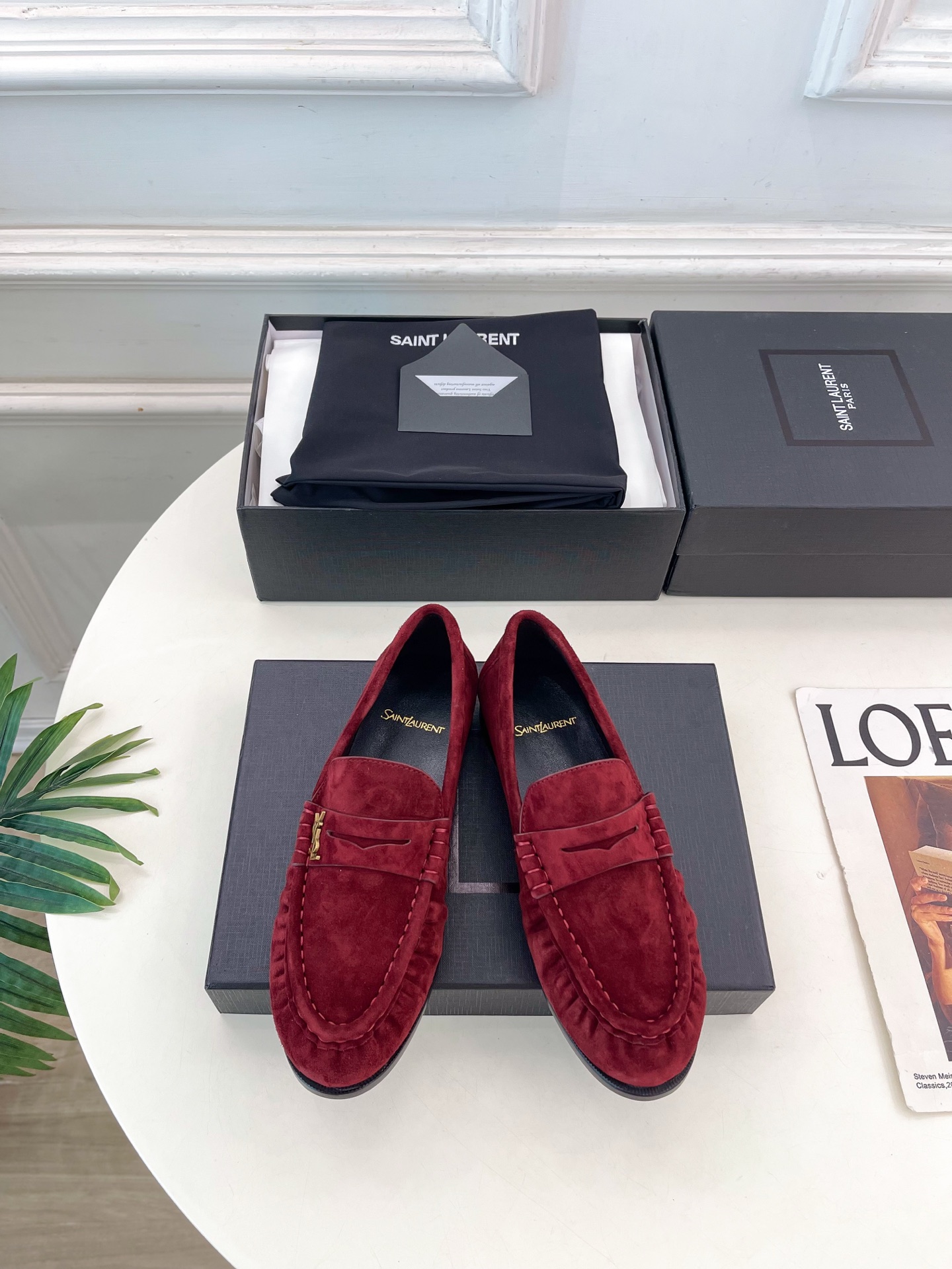 SAIN*LAURENT  圣罗兰  26𝐬𝐬 ☘️2026春夏新品LE LOAFER褶皱乐福鞋 小皮鞋