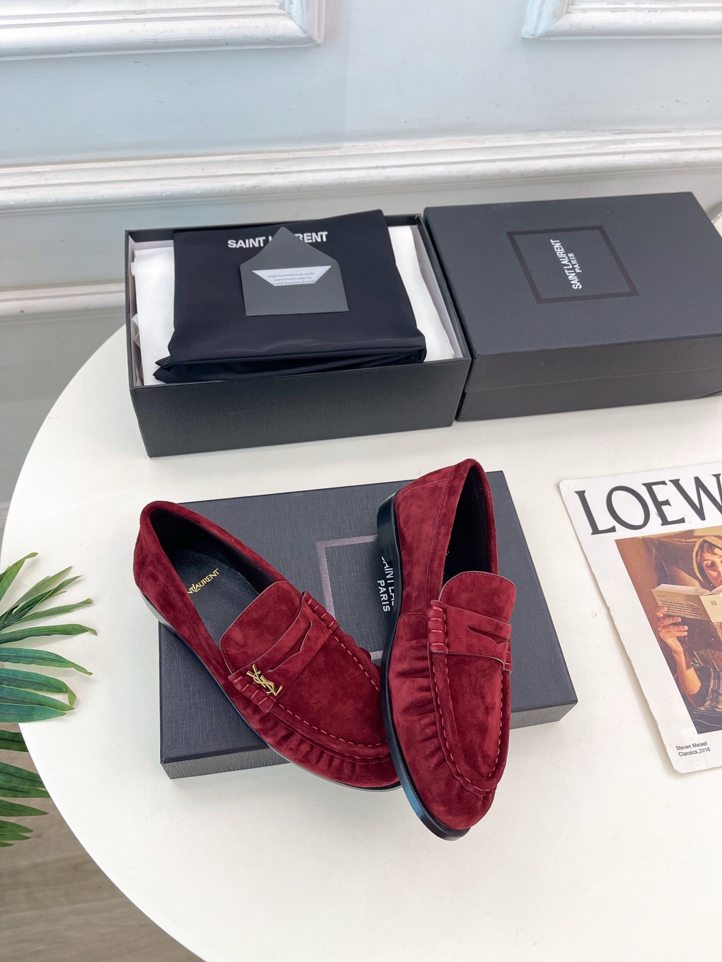 SAIN*LAURENT  圣罗兰  26𝐬𝐬 ☘️2026春夏新品LE LOAFER褶皱乐福鞋 小皮鞋