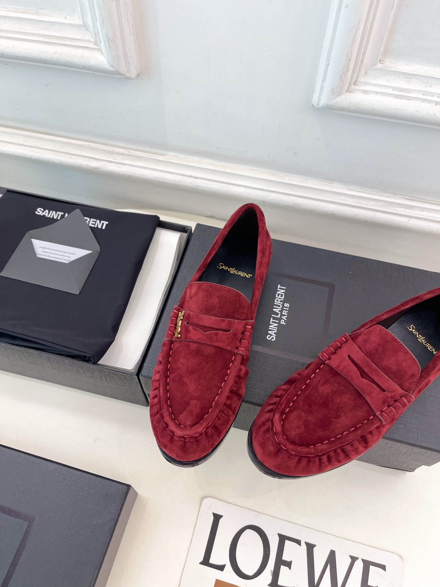 SAIN*LAURENT  圣罗兰  26𝐬𝐬 ☘️2026春夏新品LE LOAFER褶皱乐福鞋 小皮鞋