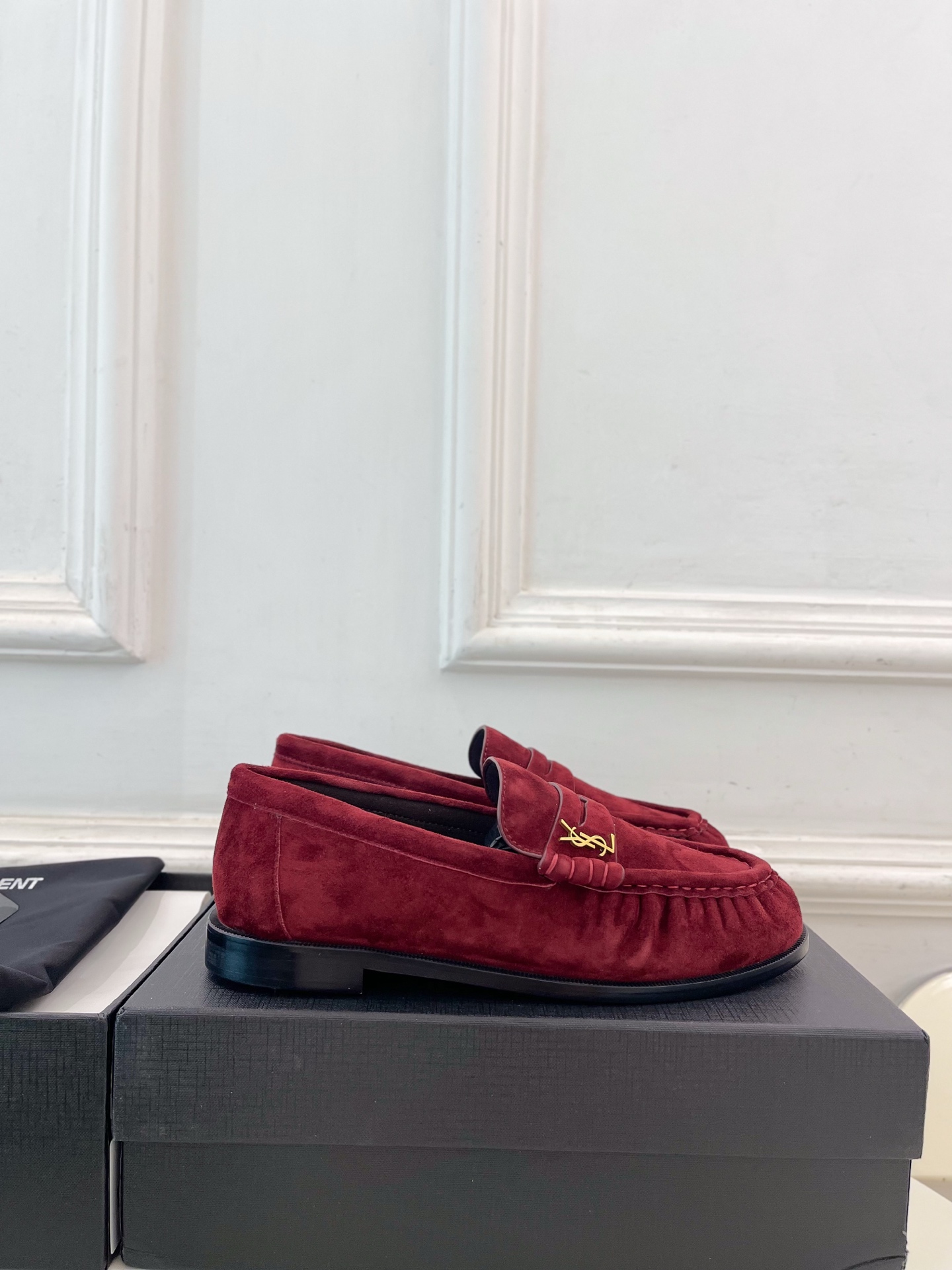 SAIN*LAURENT  圣罗兰  26𝐬𝐬 ☘️2026春夏新品LE LOAFER褶皱乐福鞋 小皮鞋
